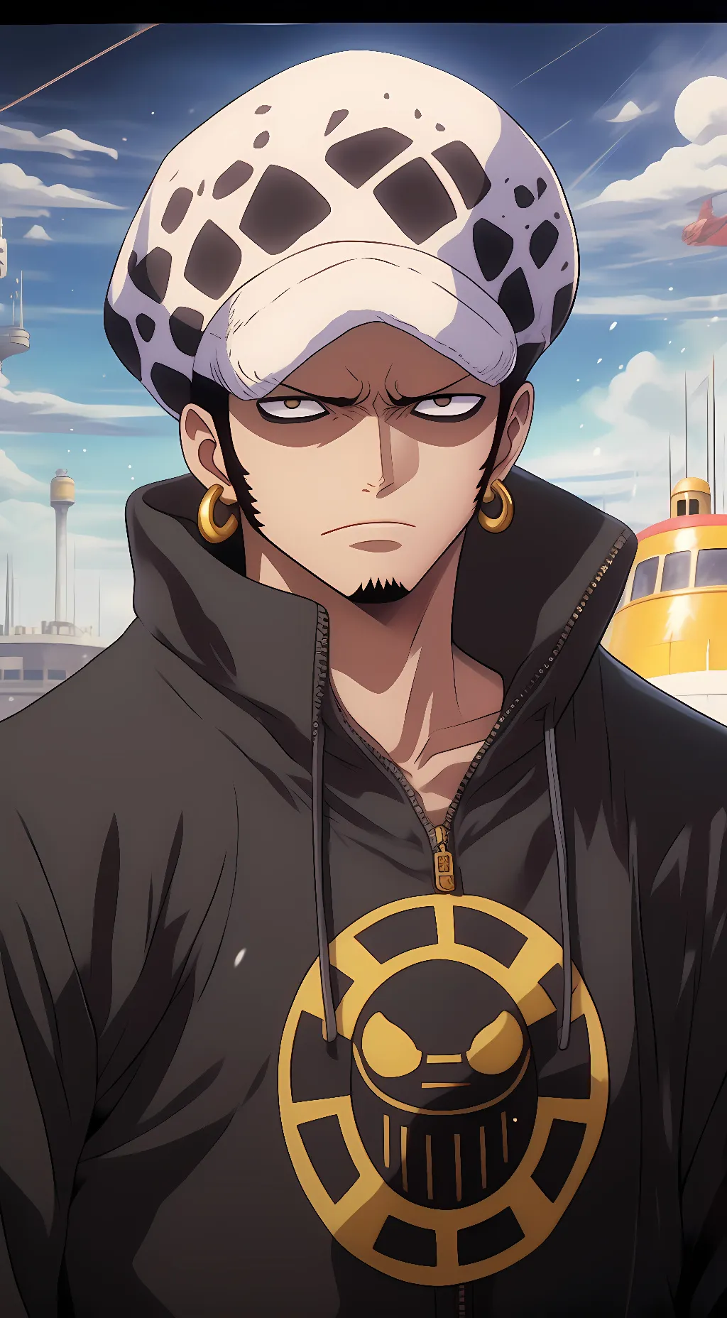 ai character: Trafalgar Law background