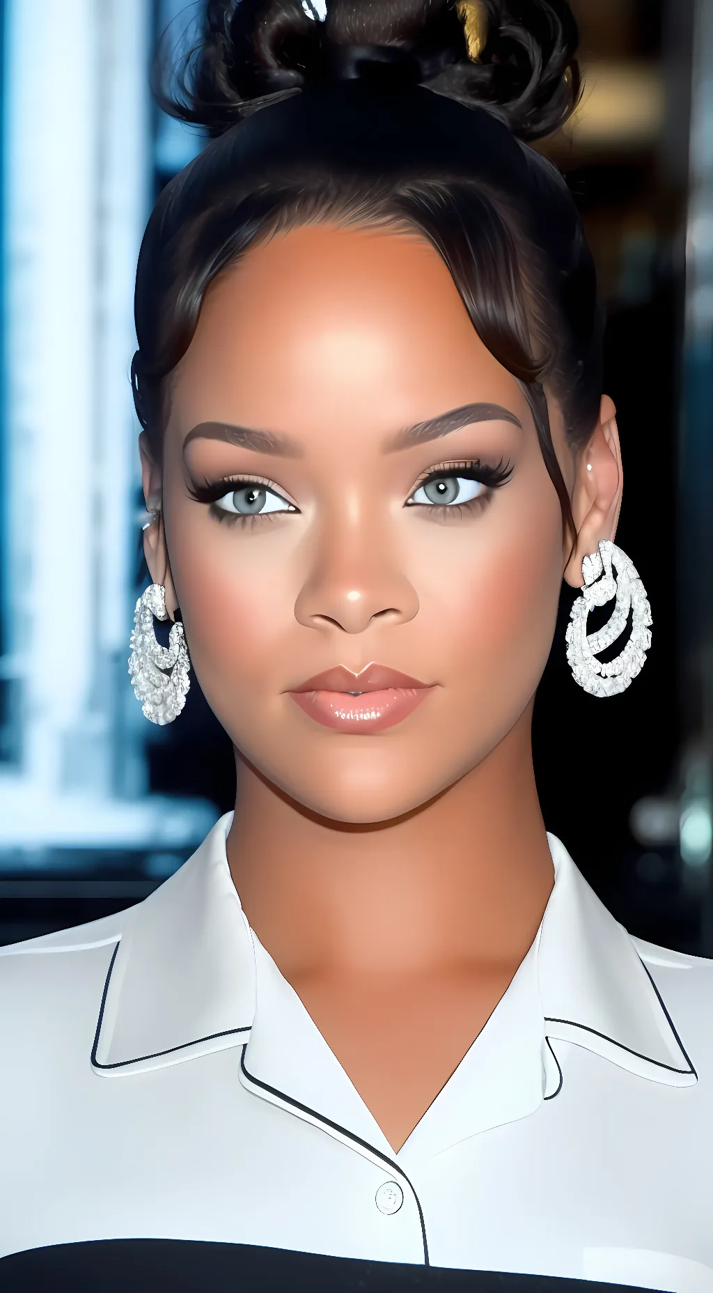ai character: Rihanna  background