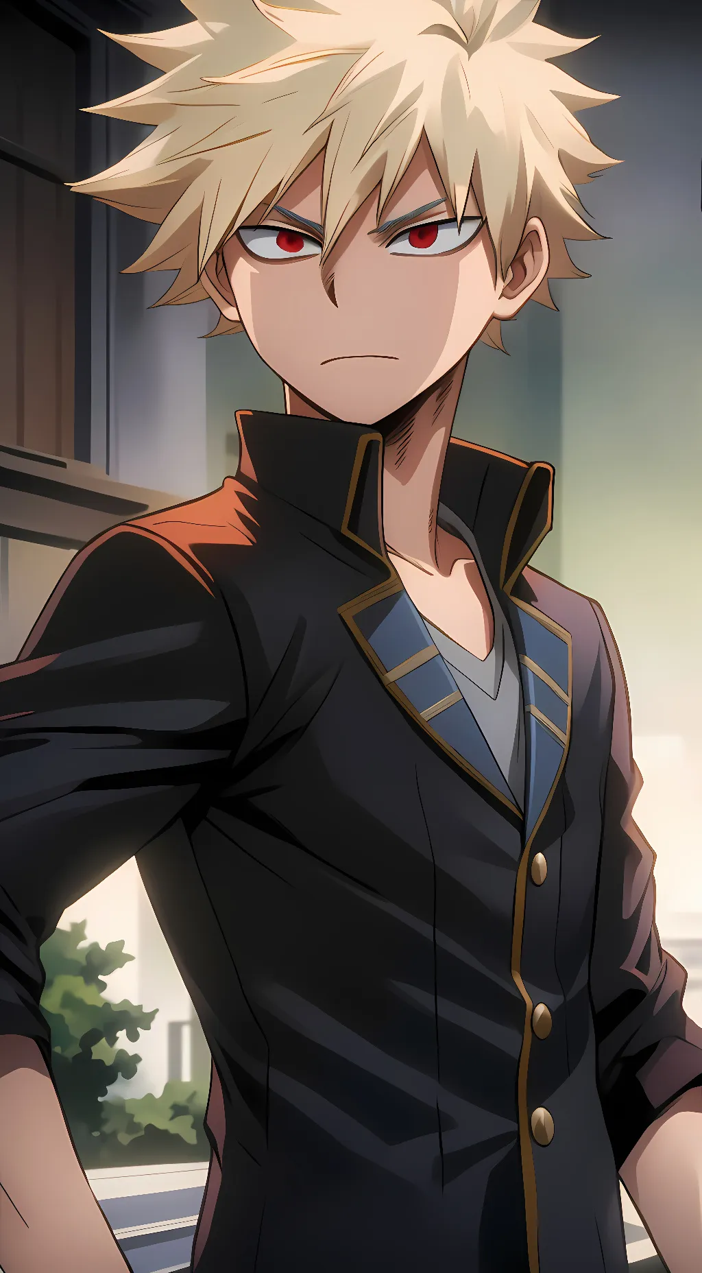 ai character: MHA Prom  background