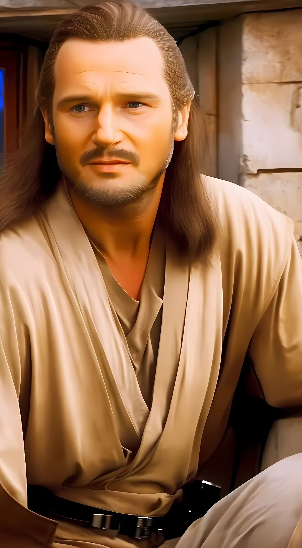 ai character: Qui-Gon Jinn  background
