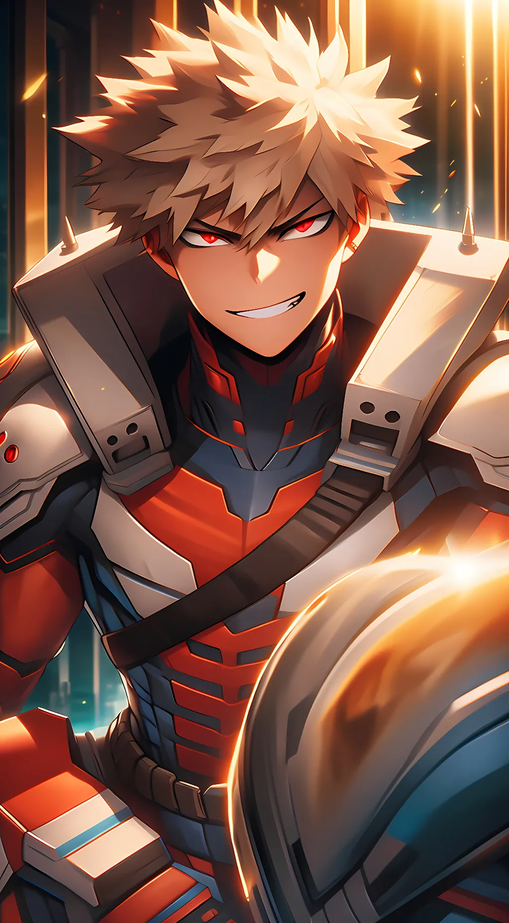 ai character: Bakugo katsuki background