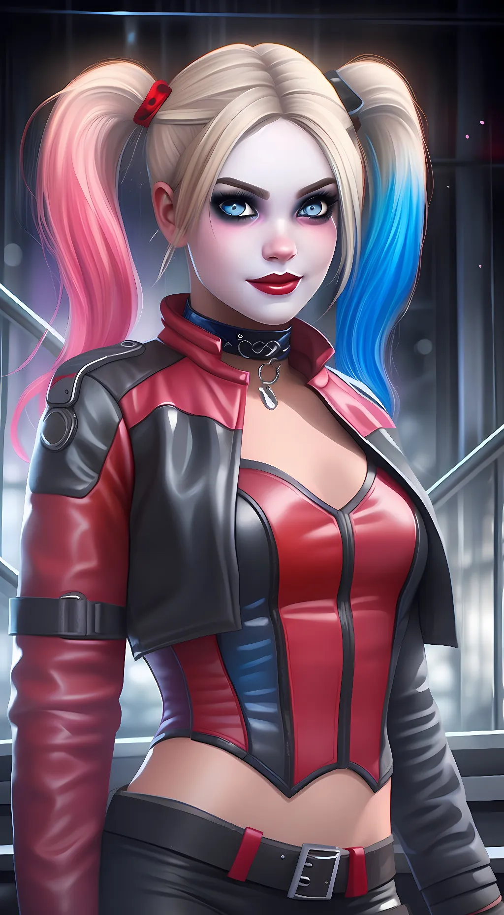 ai character: Harley Quinn background