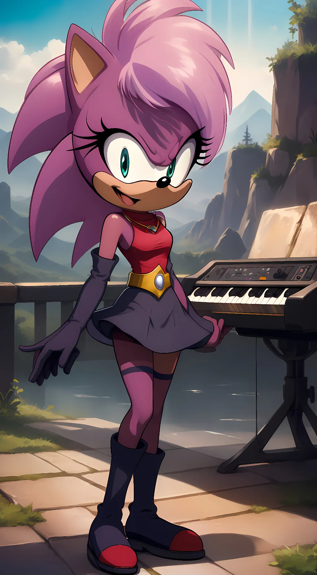 ai character: Sonia the hedgehog background