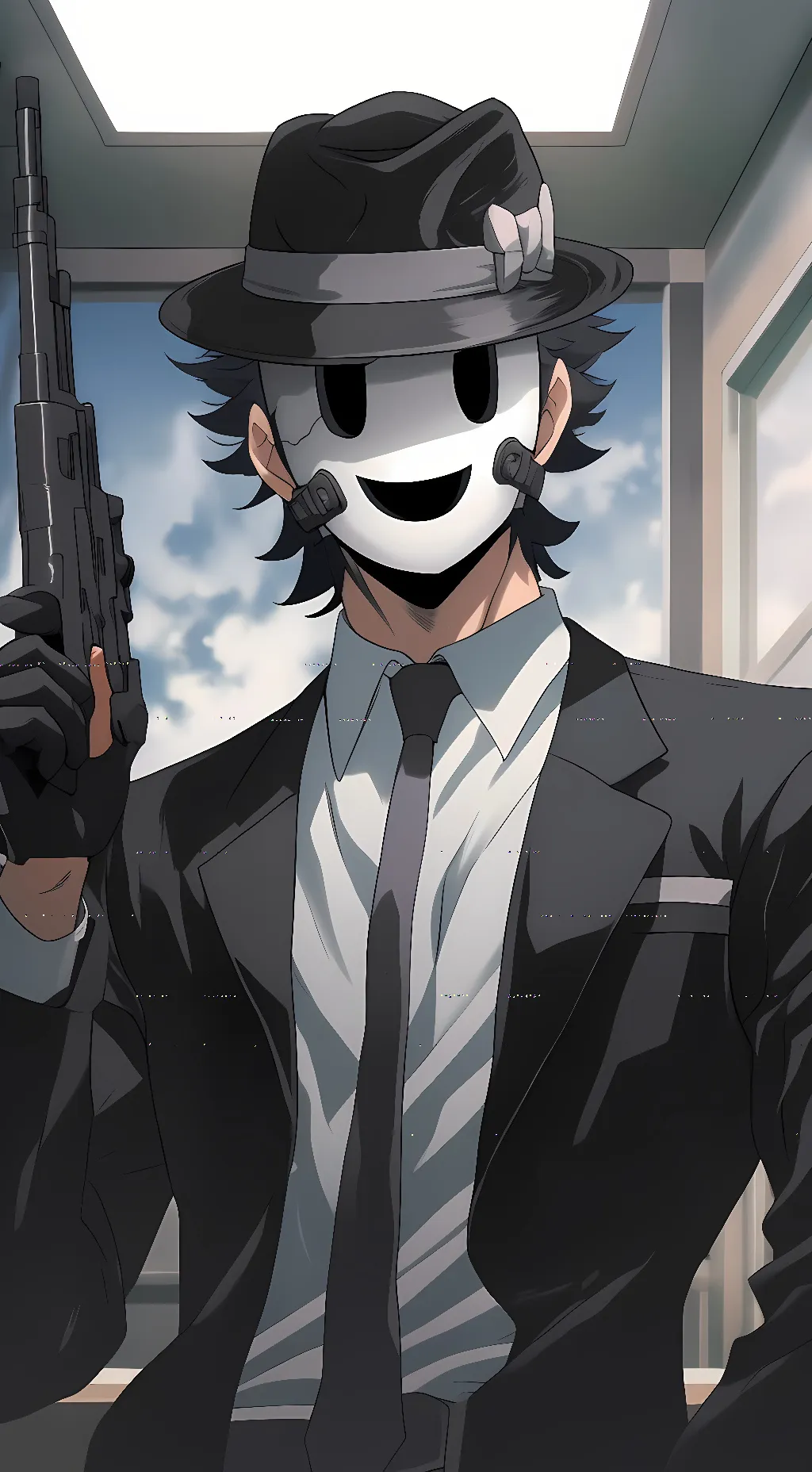 ai character: Sniper Mask  background