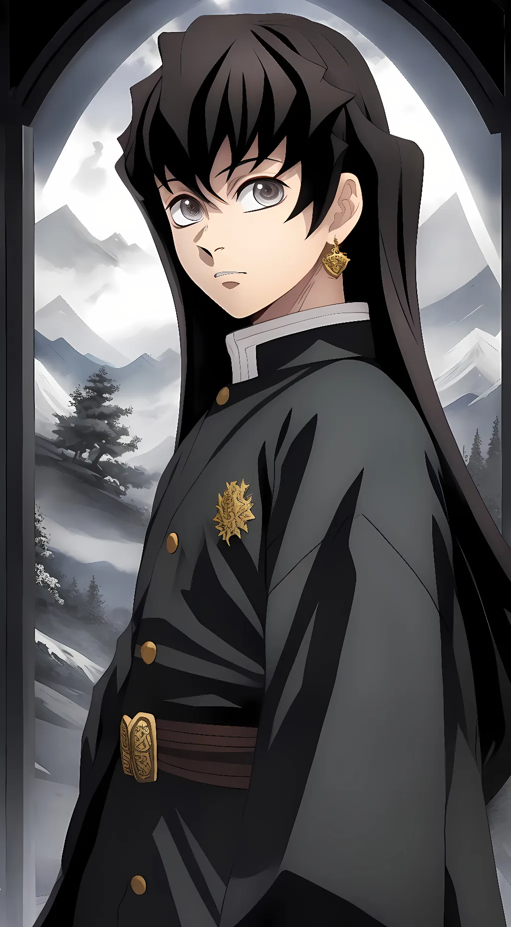 ai character: Muichiro tokito! background