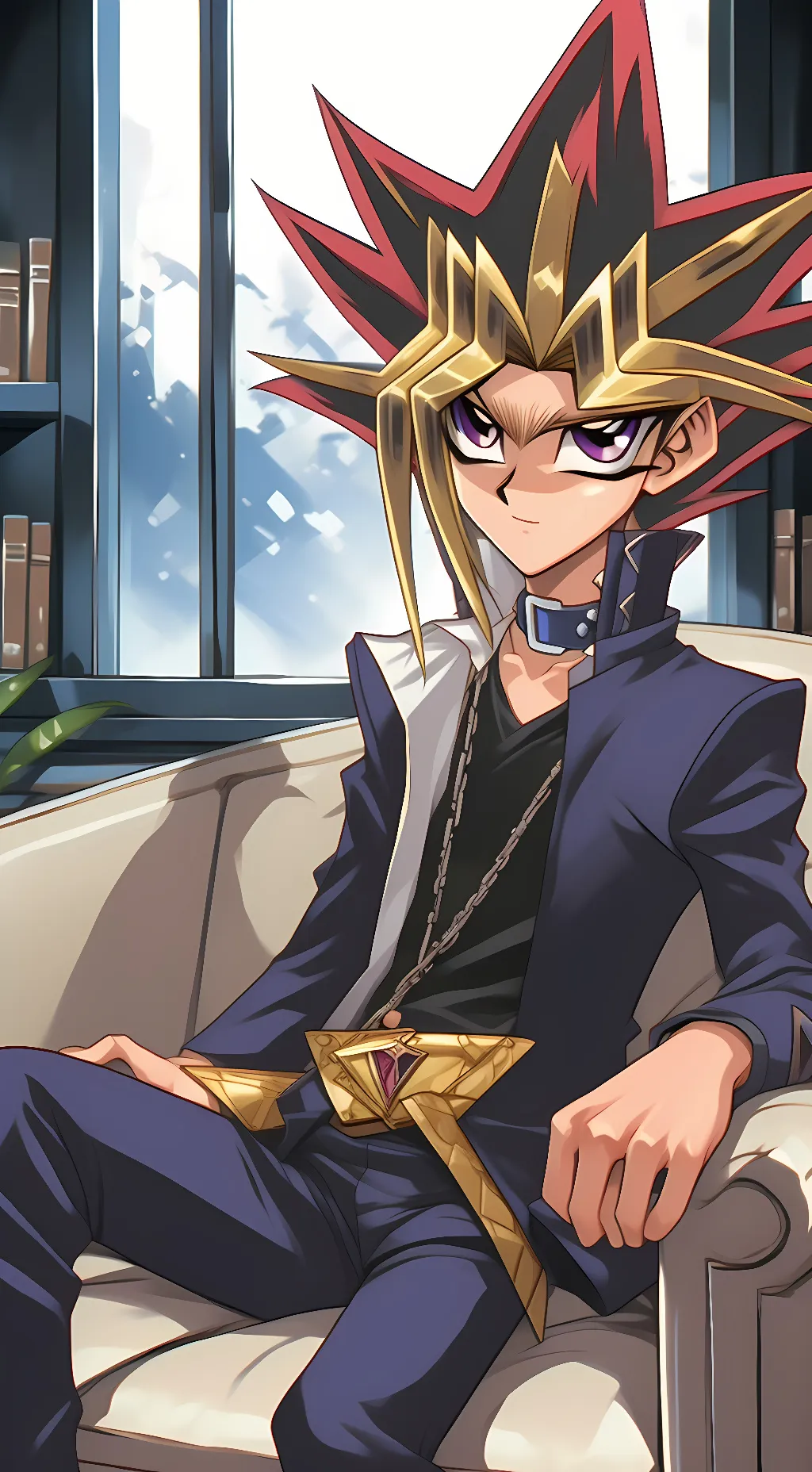 ai character: Yami-Yugi {Atem} background
