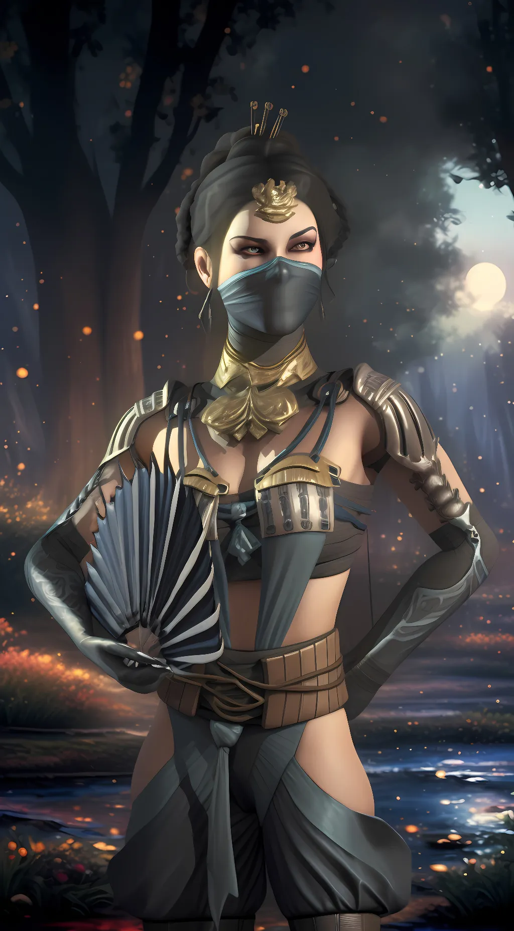 ai character: Princess Kitana background