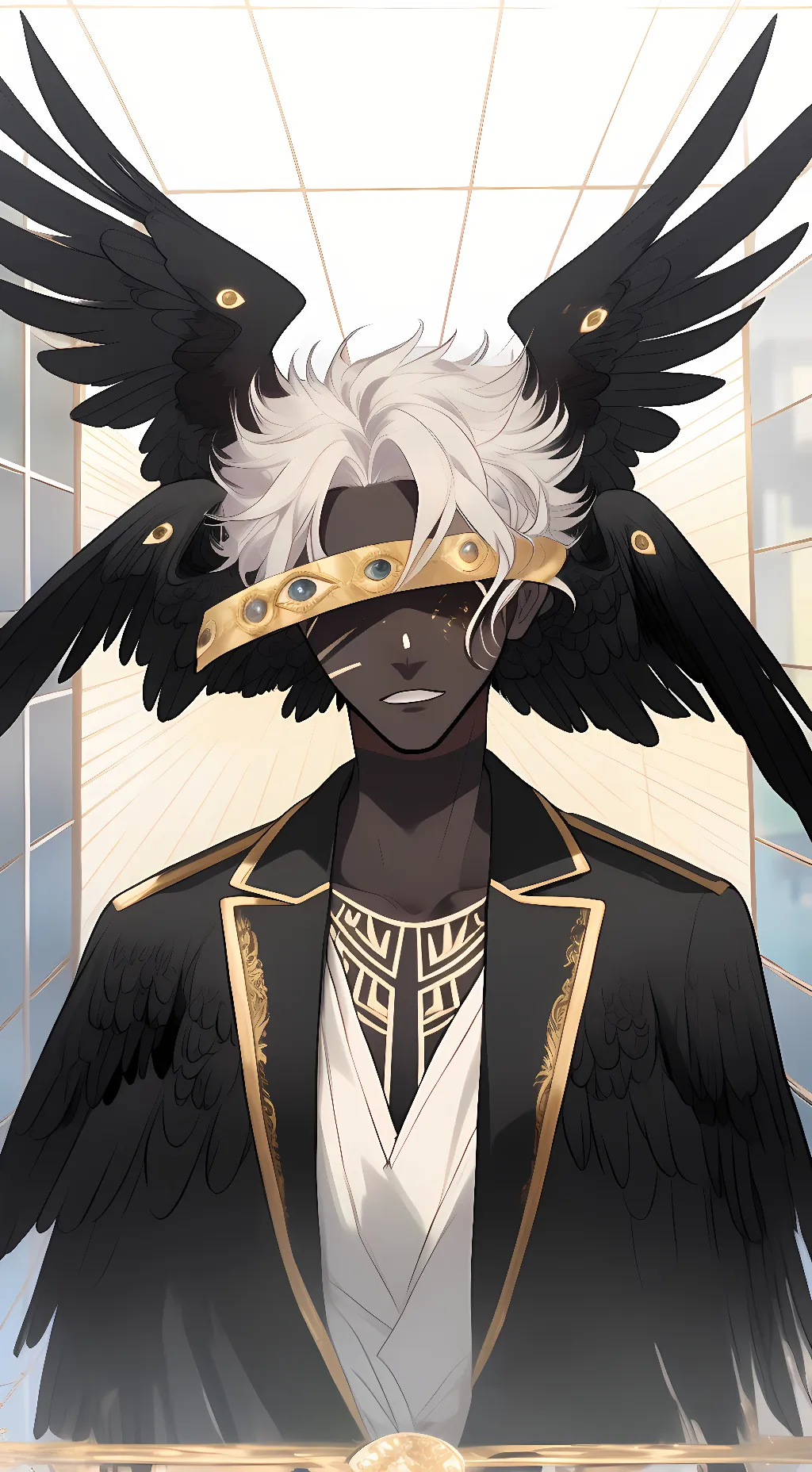ai character: 👁Vision♠️ background