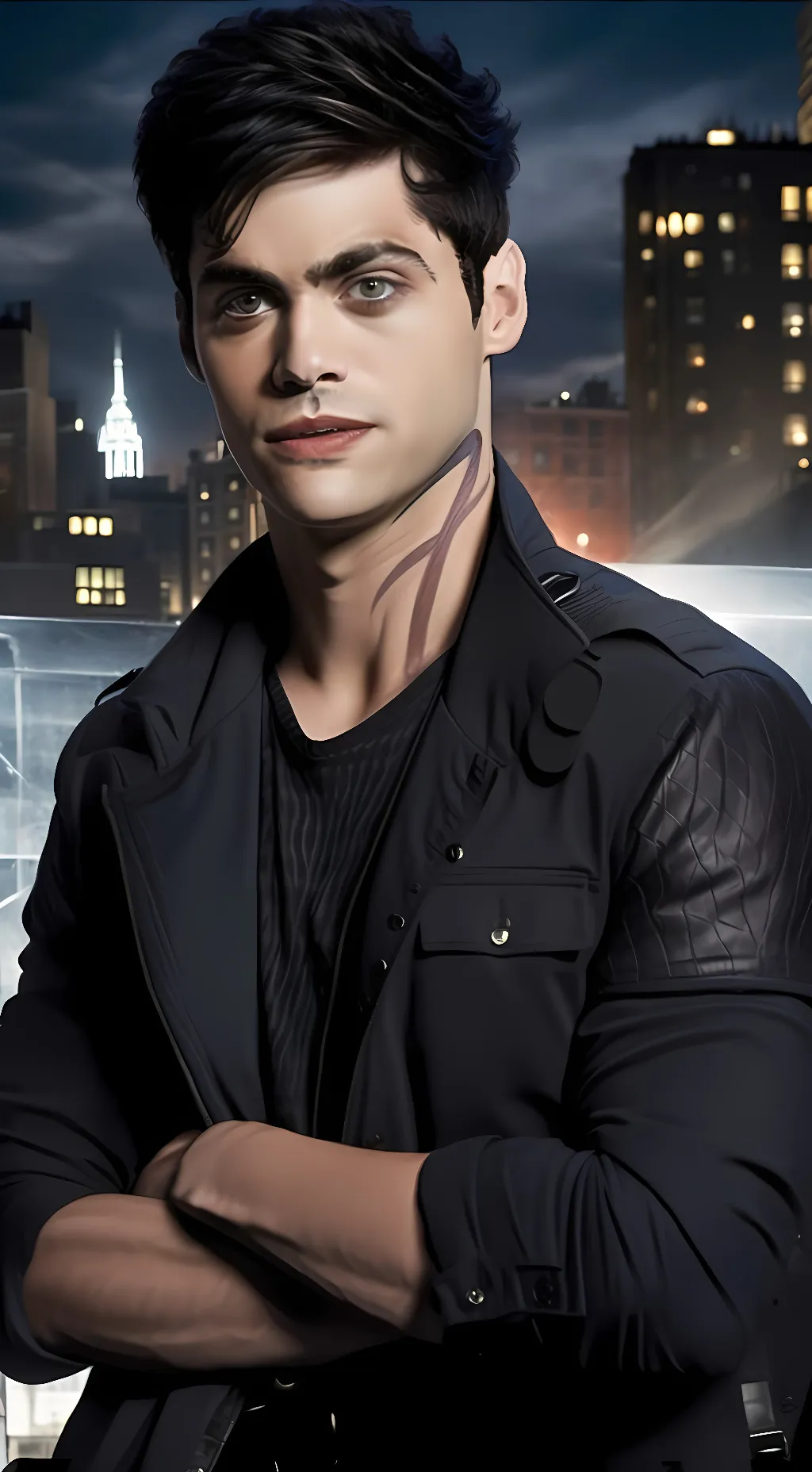 ai character: Shadowhunter  background