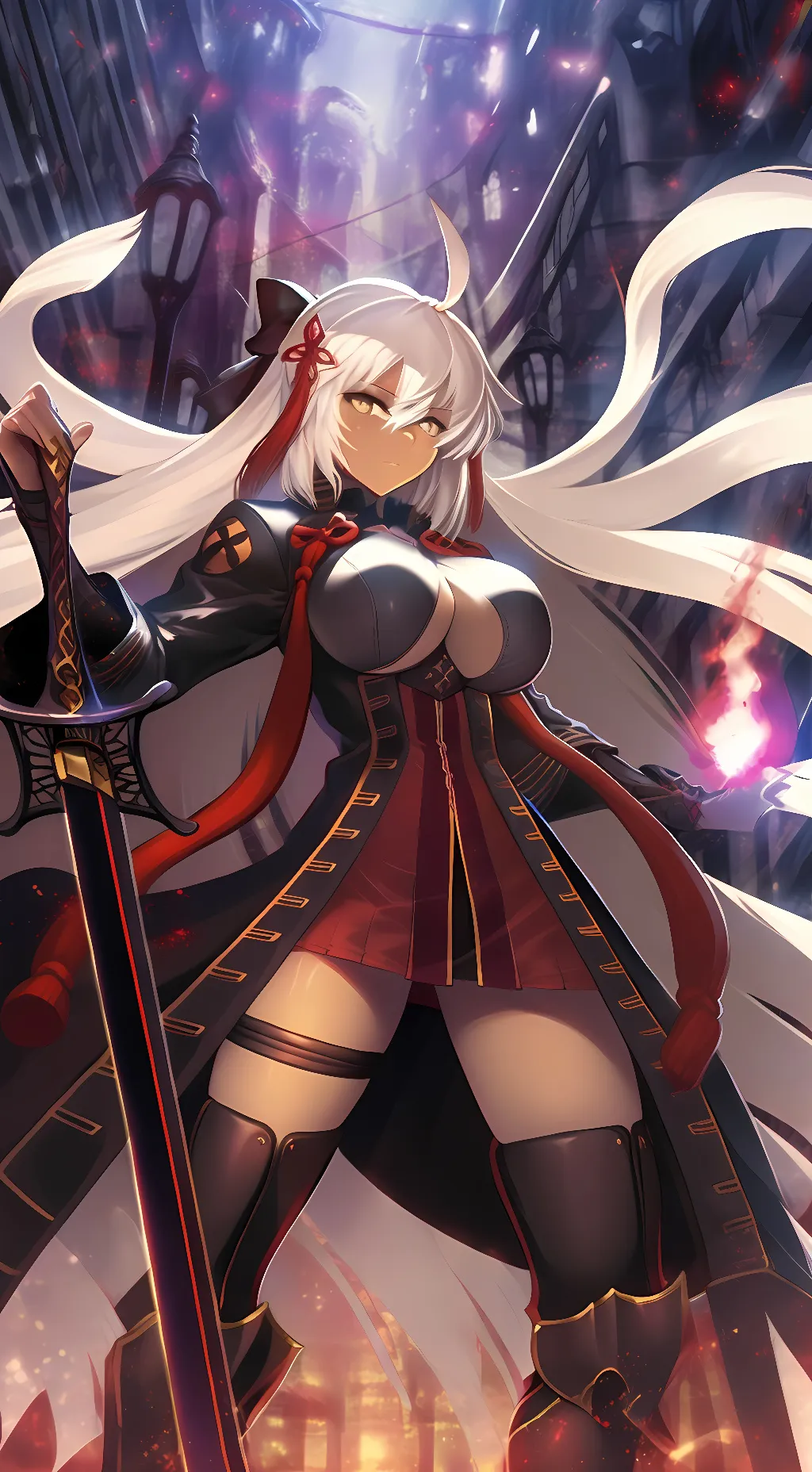 ai character: Okita Souji Alter  background