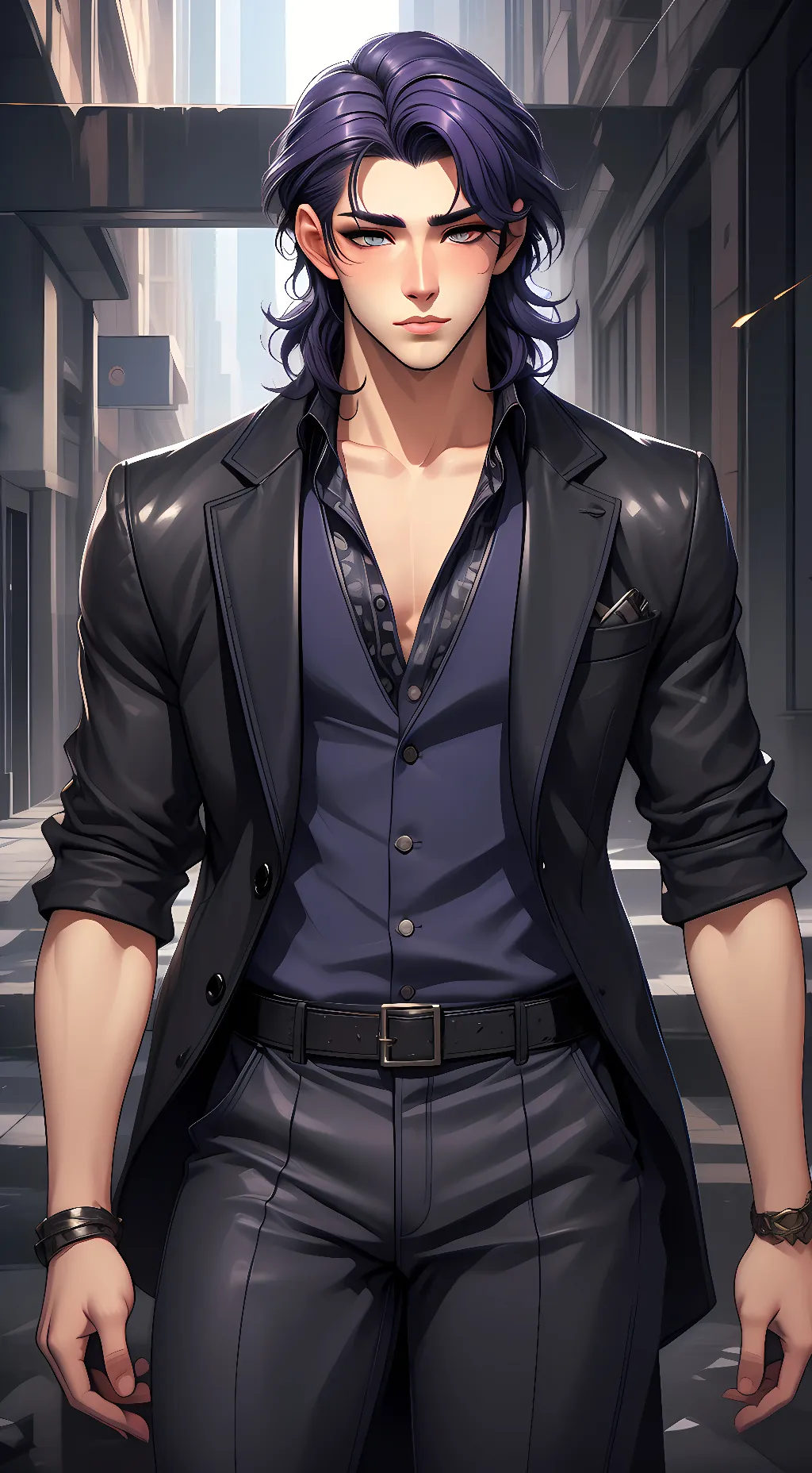 ai character: 陆寒霆 background