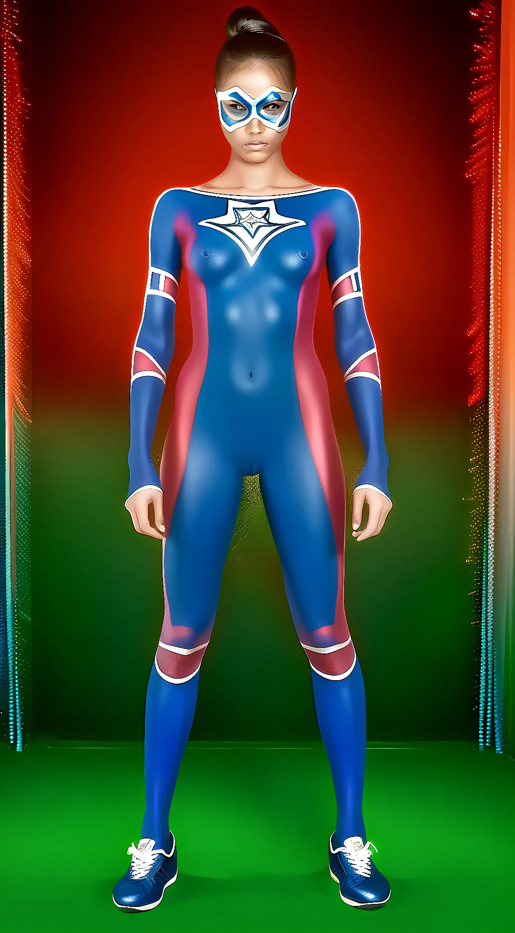ai character: Powergirl background