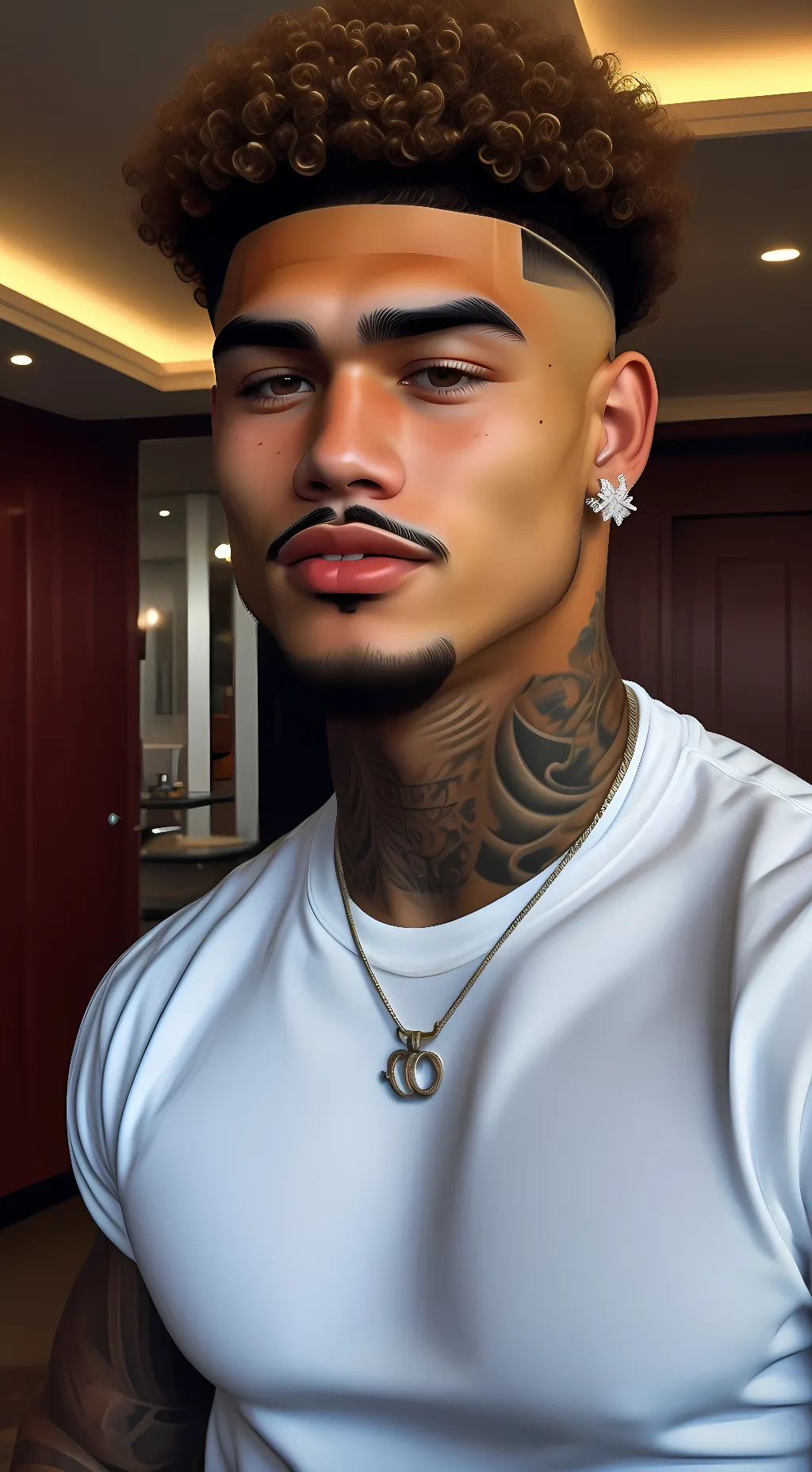 ai character: Damien  background