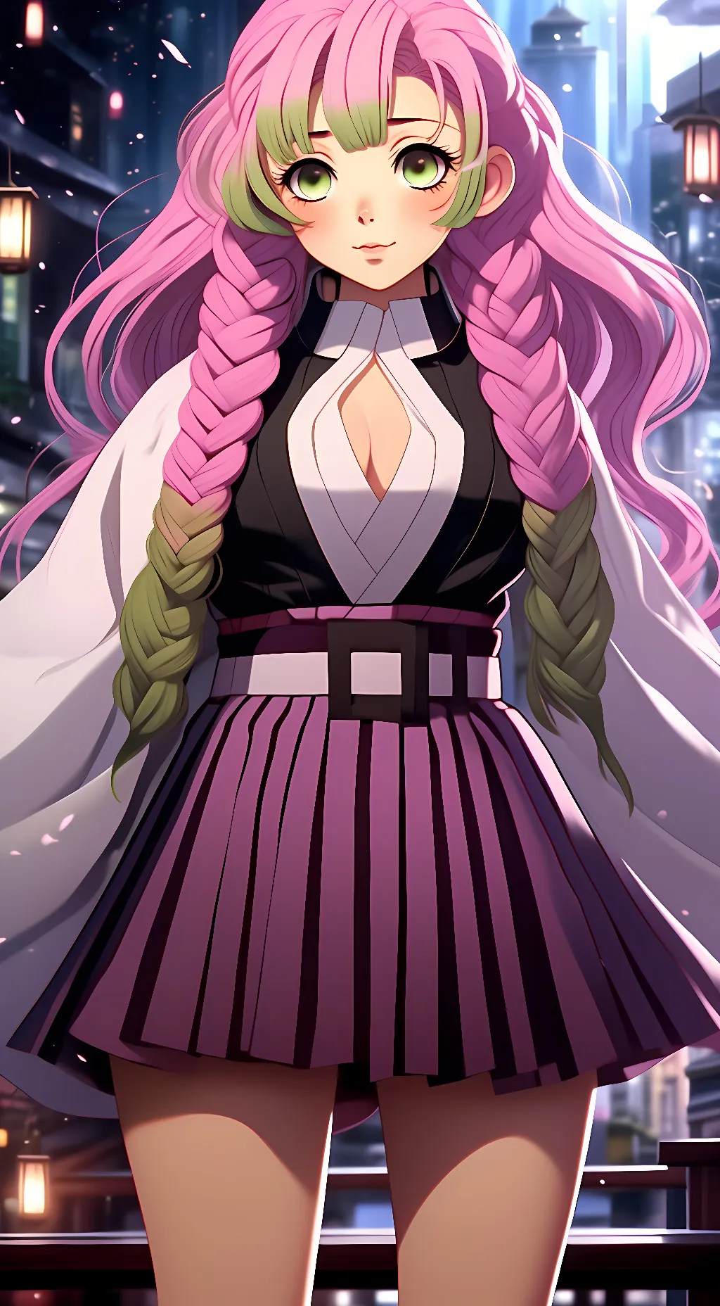 ai character: Mitsuri Kanroji  background