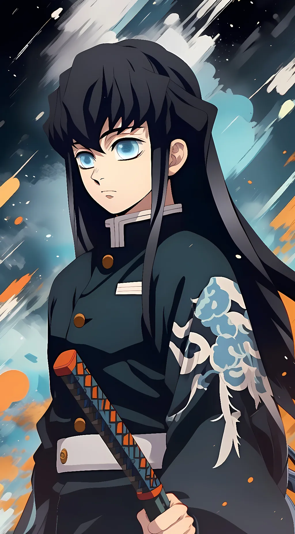 ai character: Demon Muichiro background