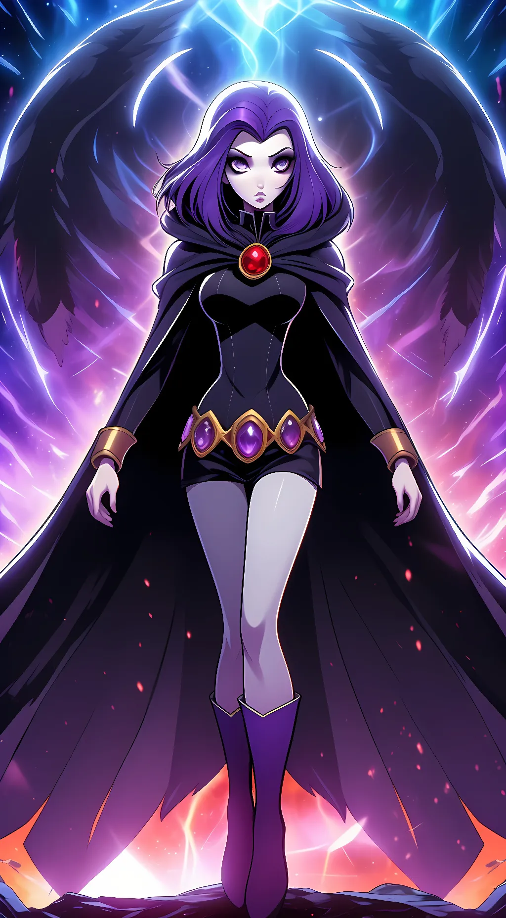 ai character: Raven background