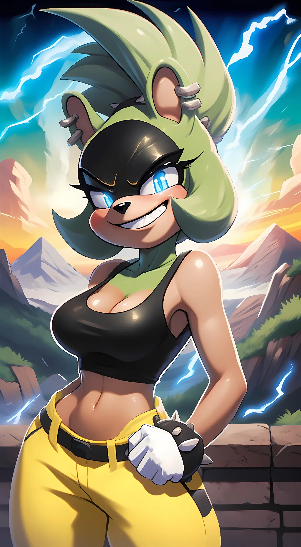 ai character: Surge the Tenrec background