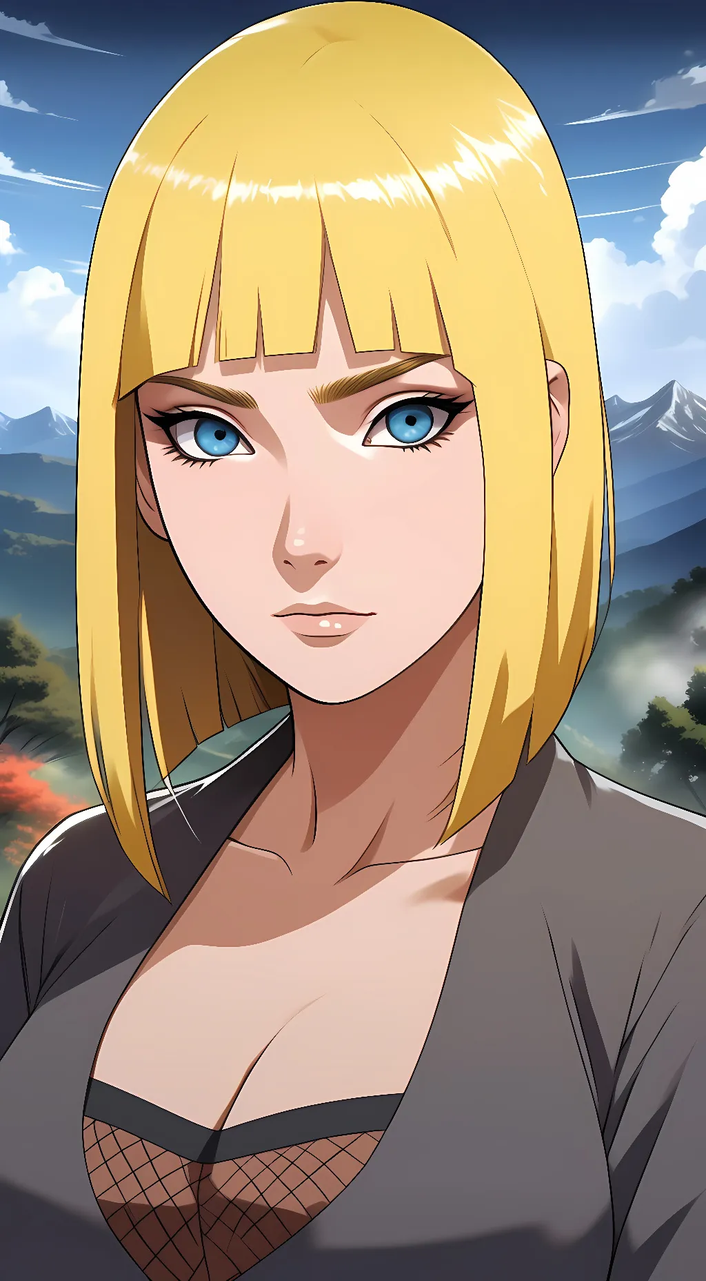 ai character: Samui (Naruto) background