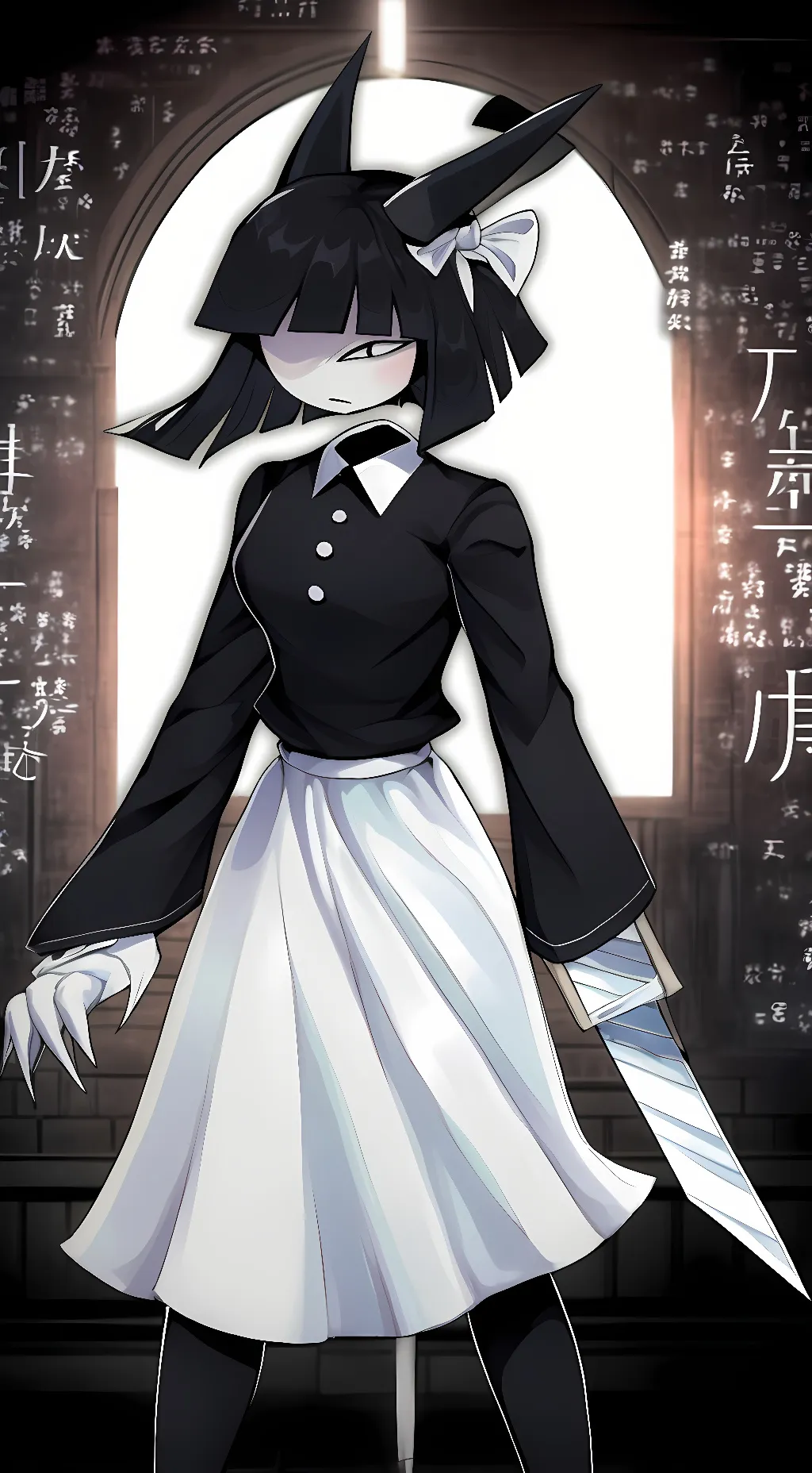 ai character: Miss Bloomie  background