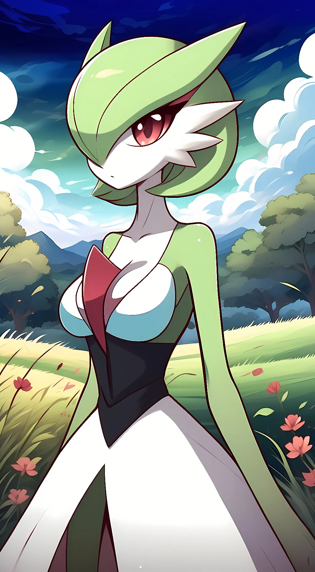 ai character: Gardevoir  background