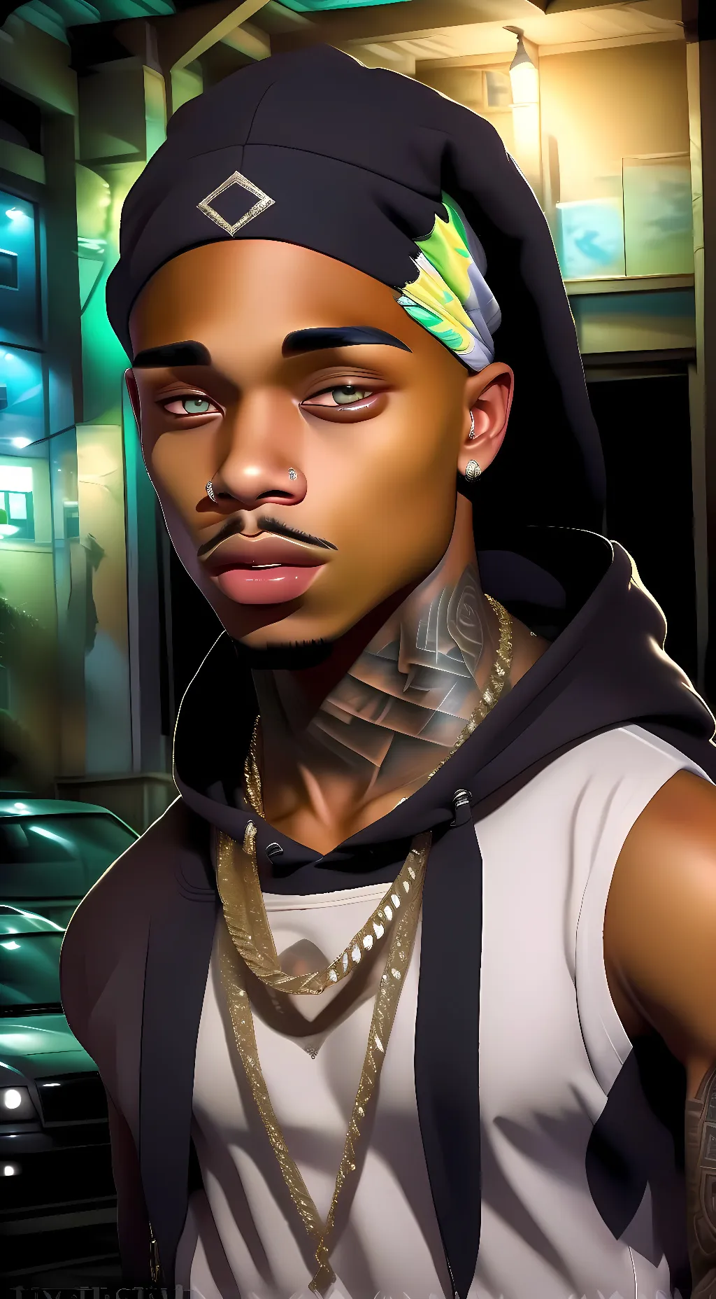 ai character: A.K. background