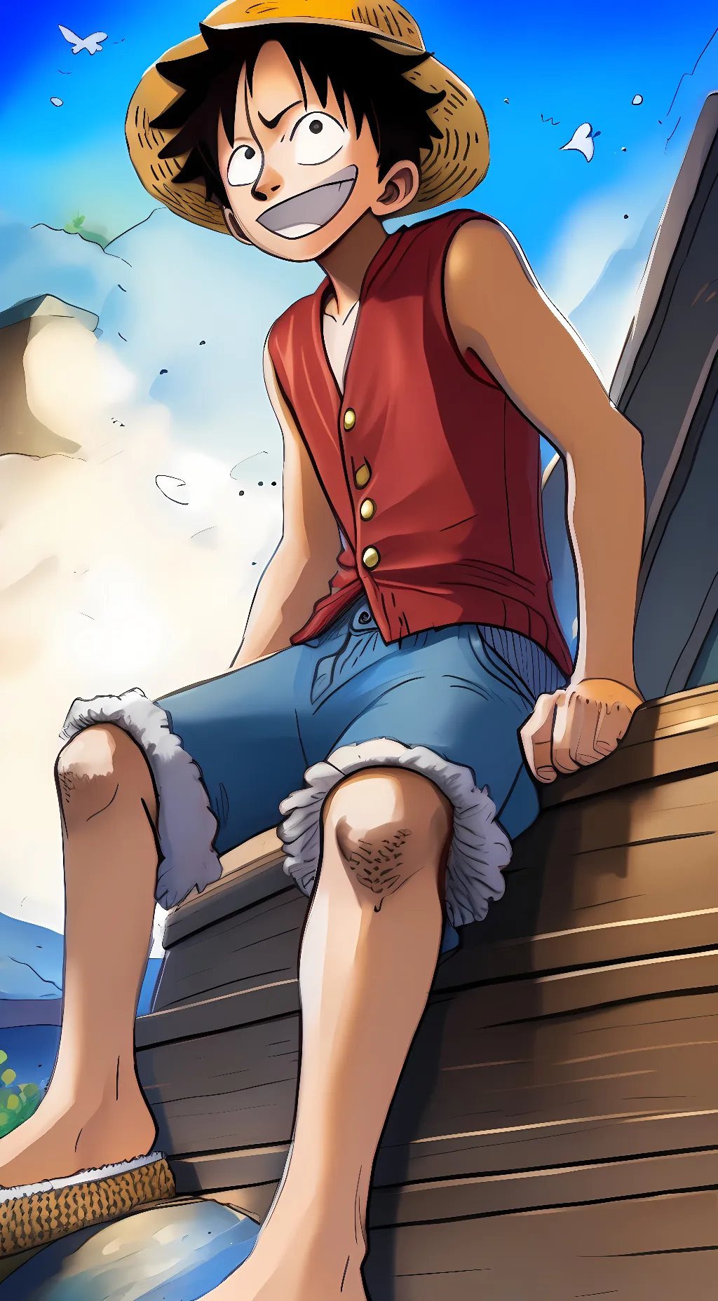 ai character: OnePiece(East Blue background