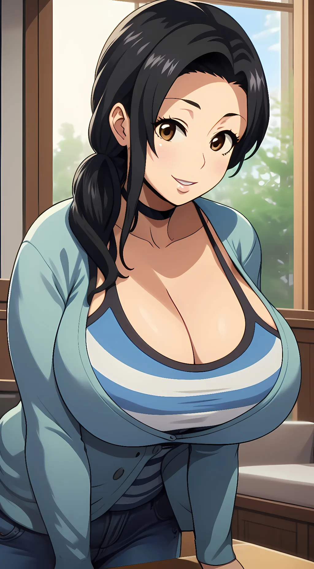 ai character: Tomoko background