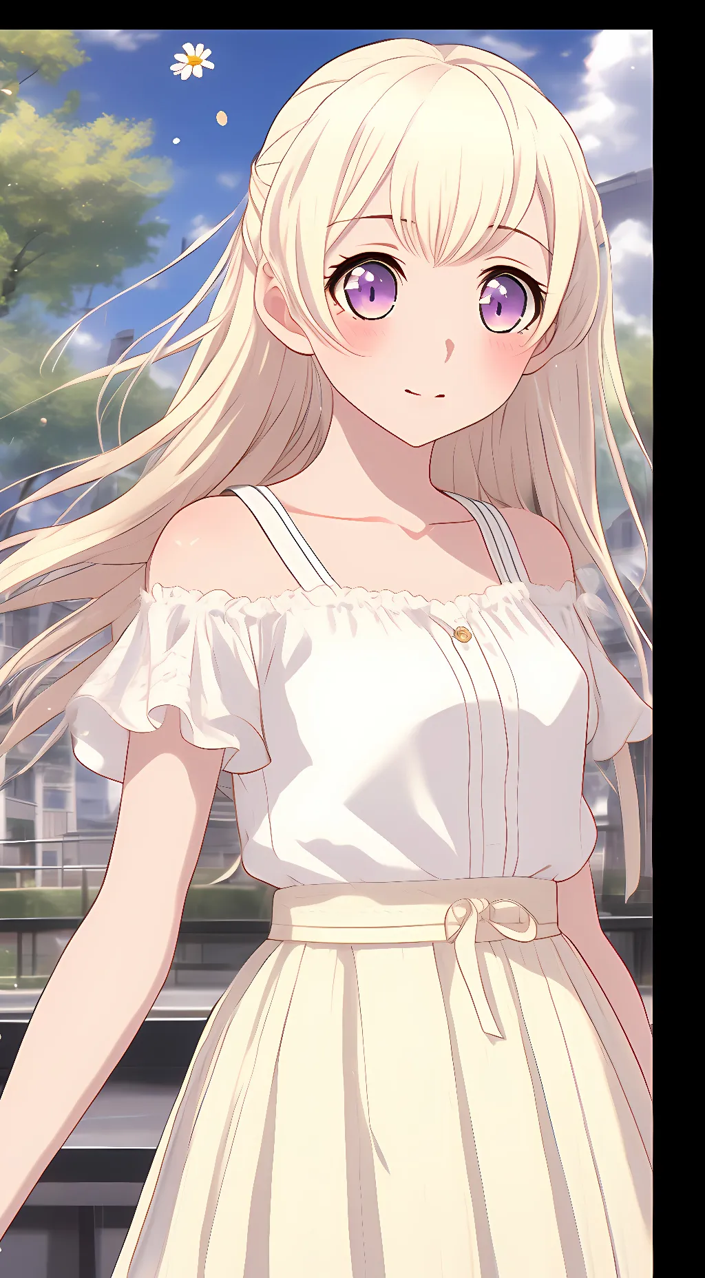 ai character: Chisato Shirasagi background