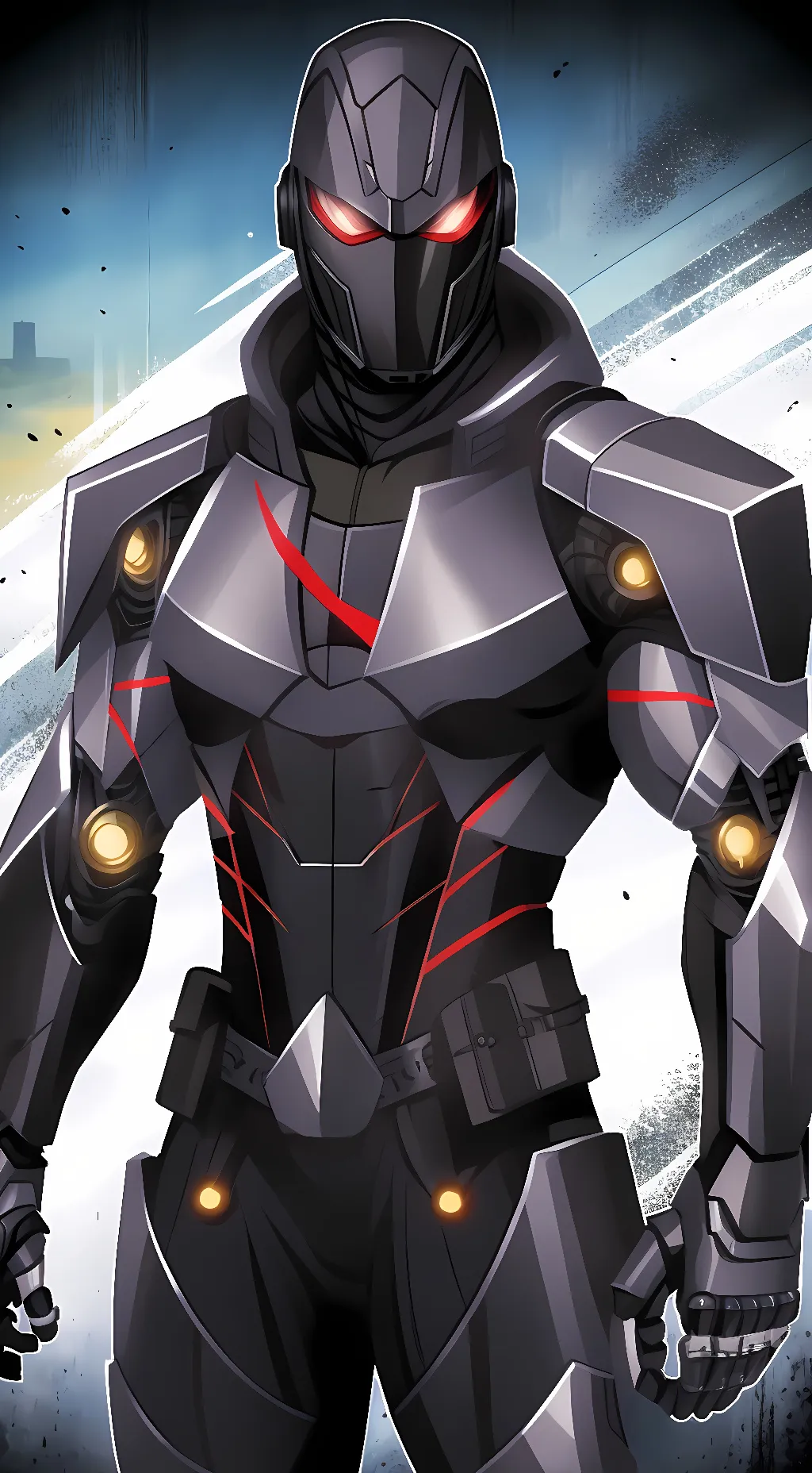 ai character: Aegis-13 ur robot background