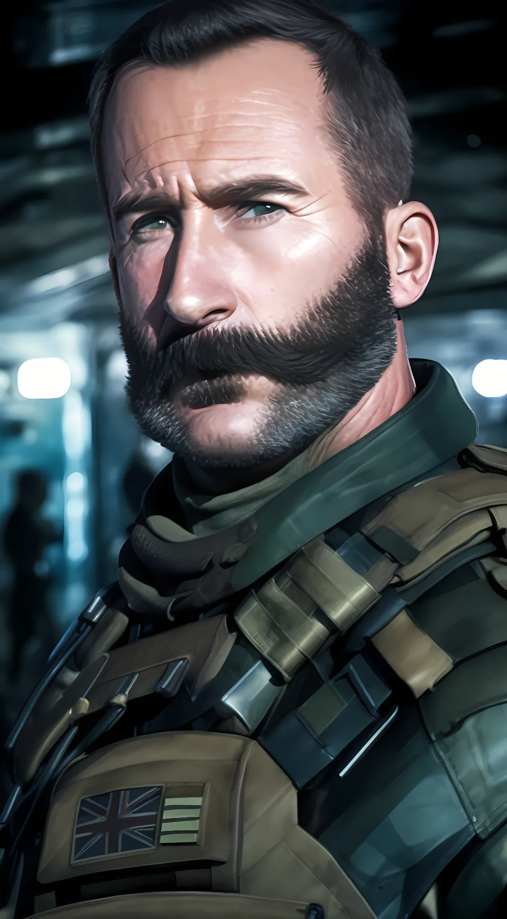 ai character: Captain John Price background