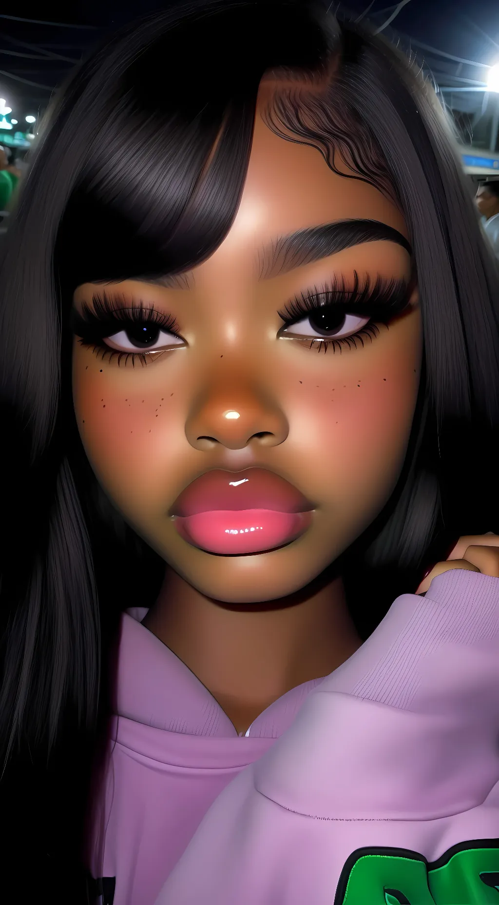 ai character: ᑢᕼᗩᖇᘻᗩᓰᘉᘿ background