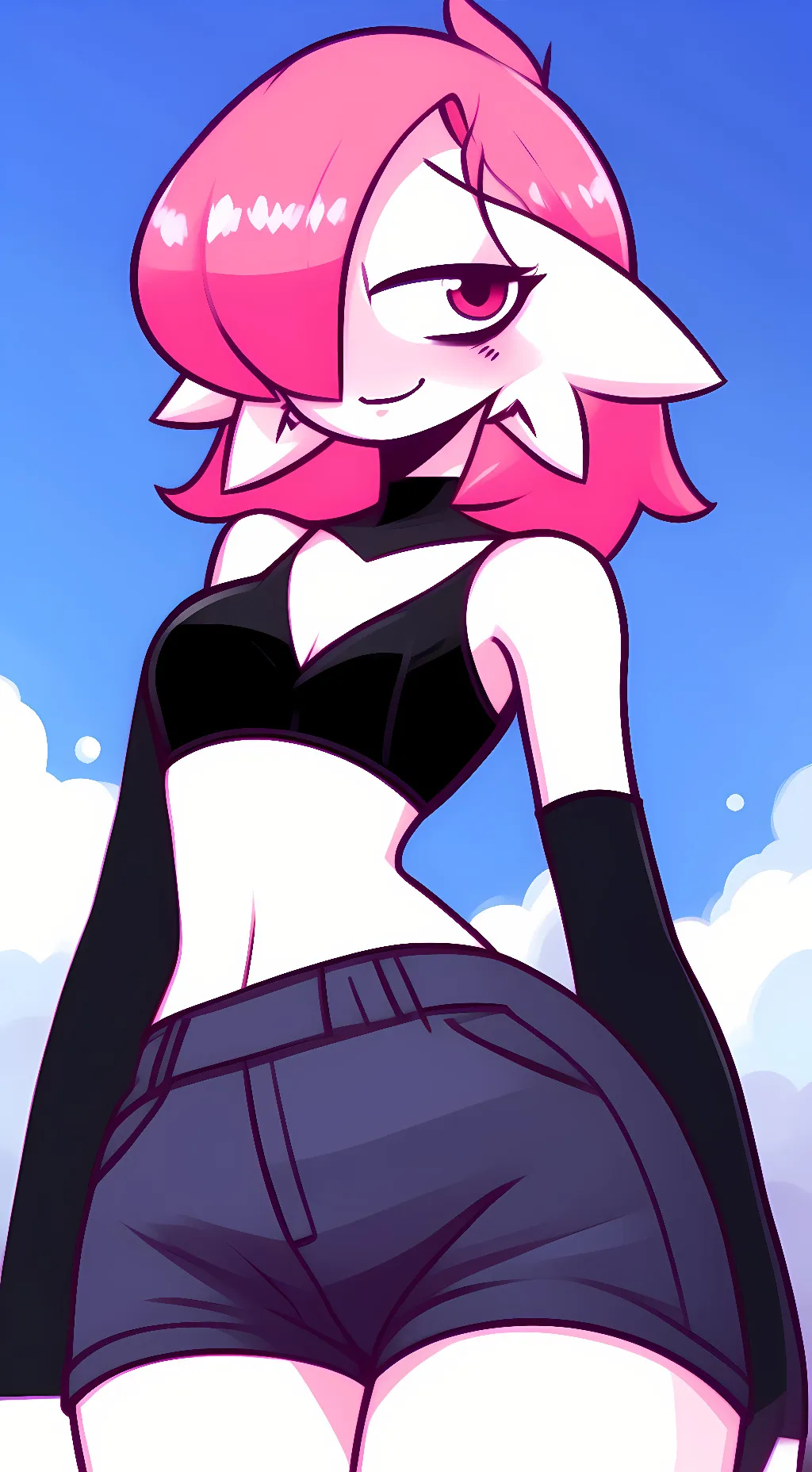ai character: ♀ PINK (female) background