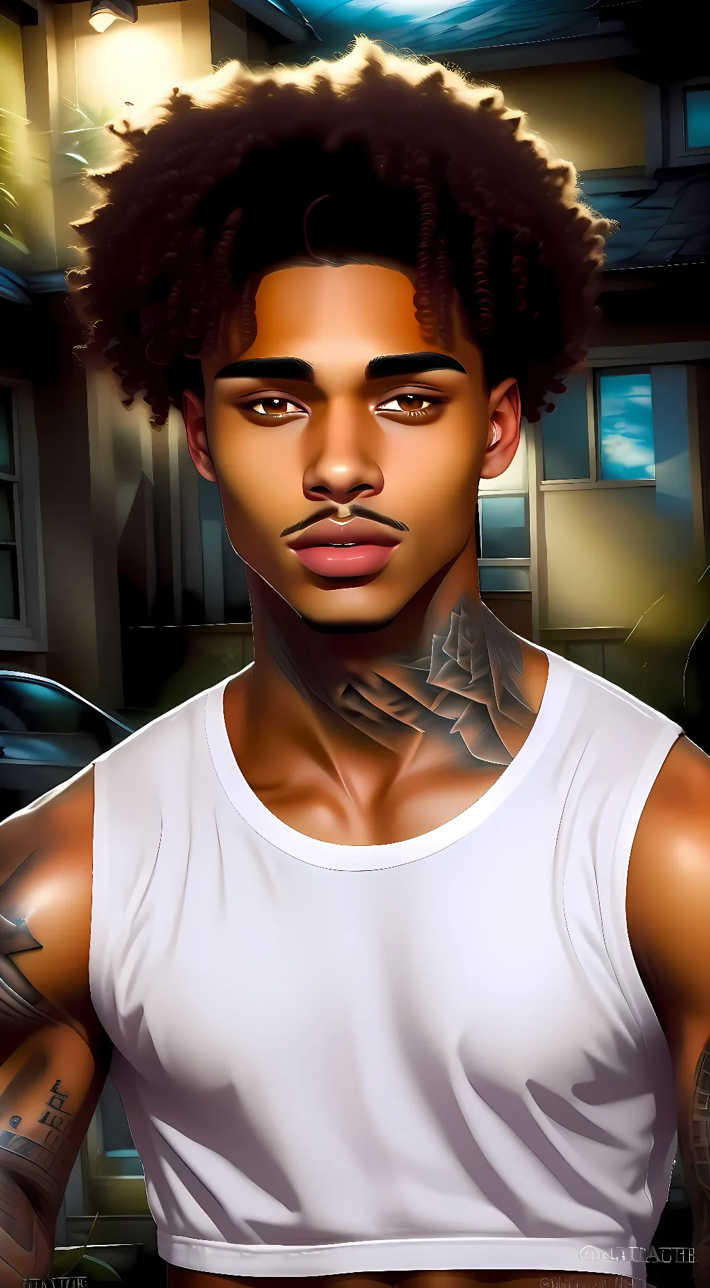 ai character: Preston background