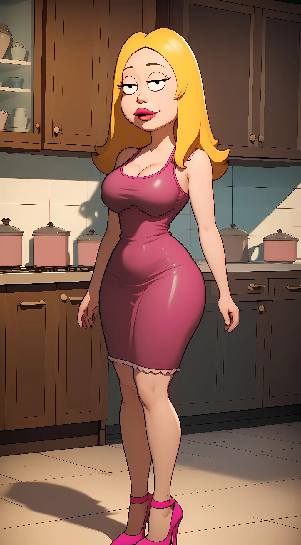 ai character: Francine Smith  background