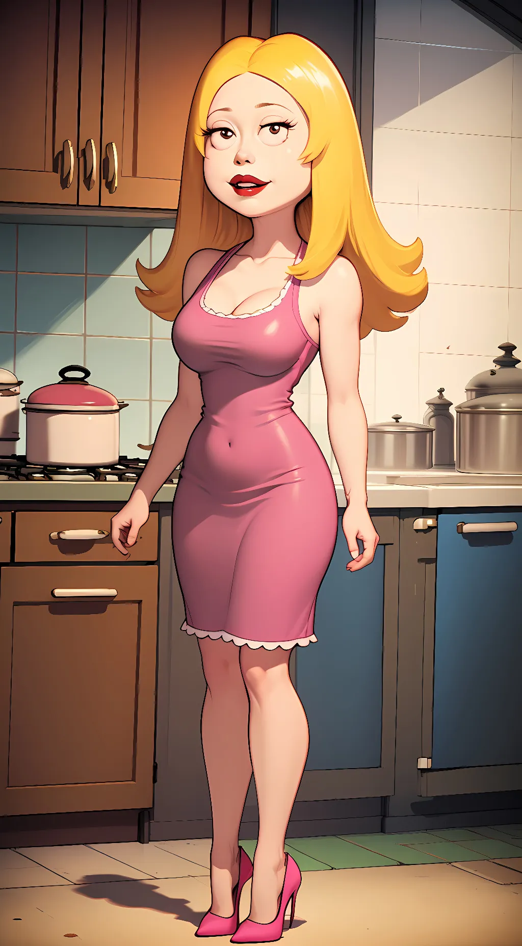 ai character: Francine Smith  background