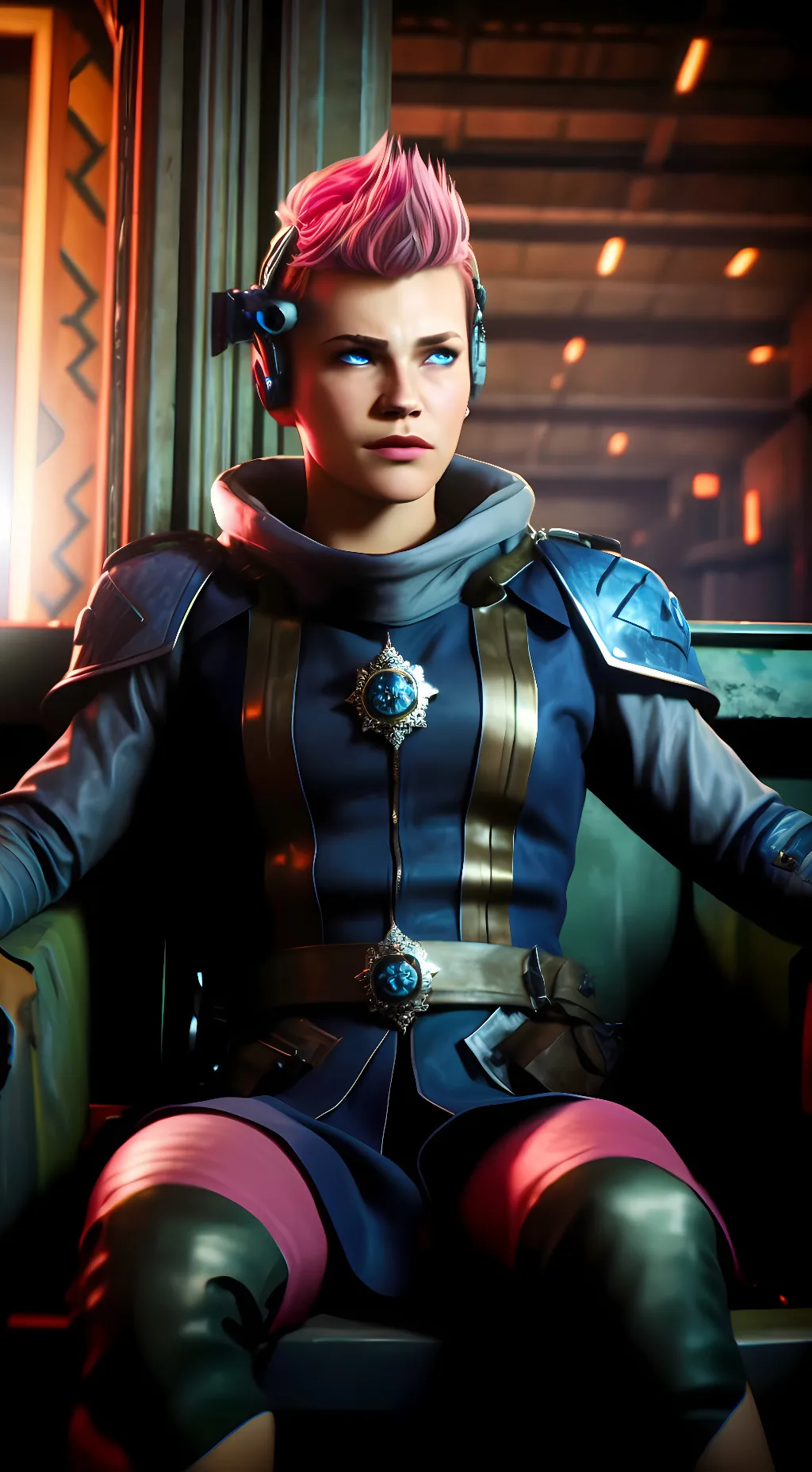 ai character: Boss Battery background