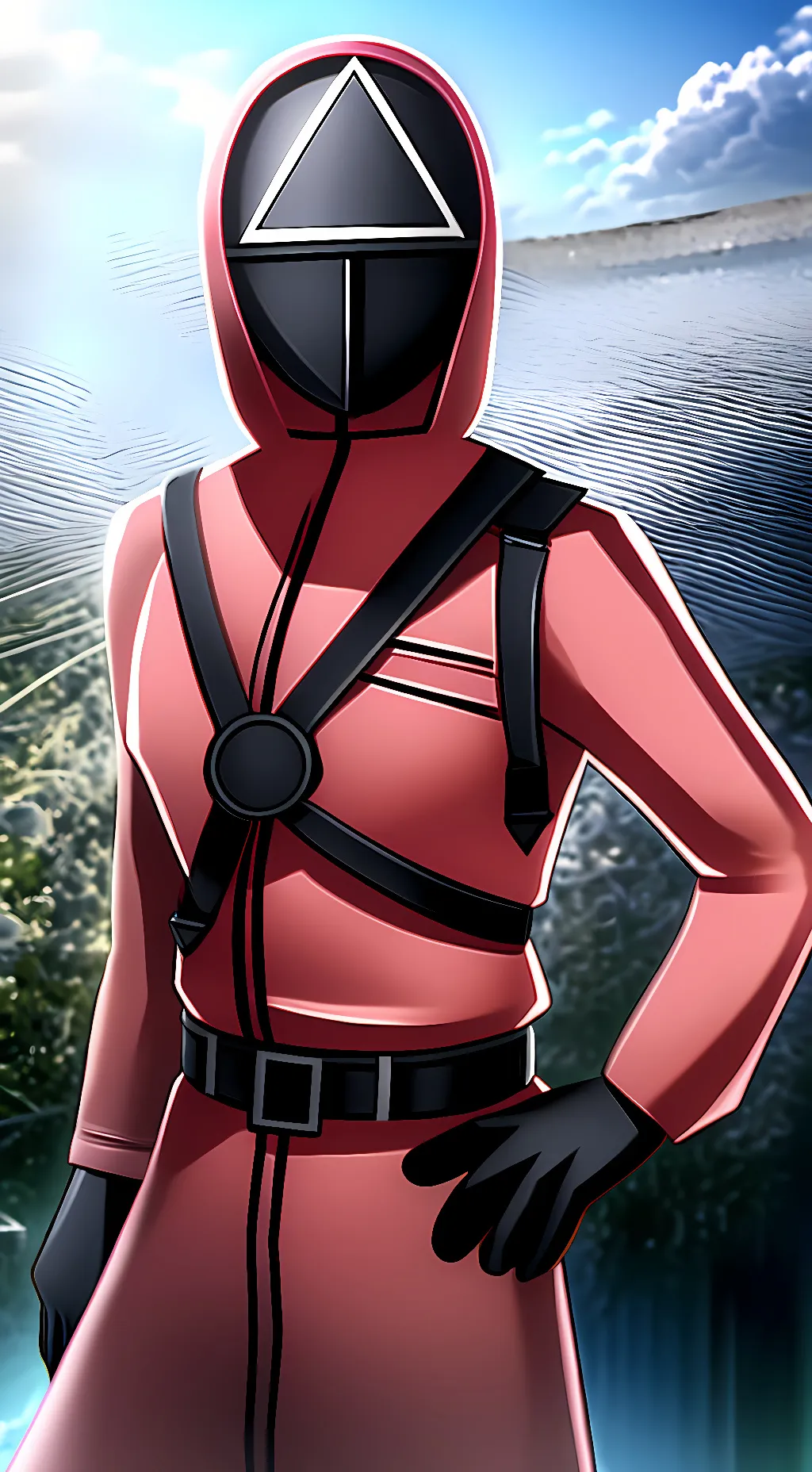 ai character: (F) Triangle guard background