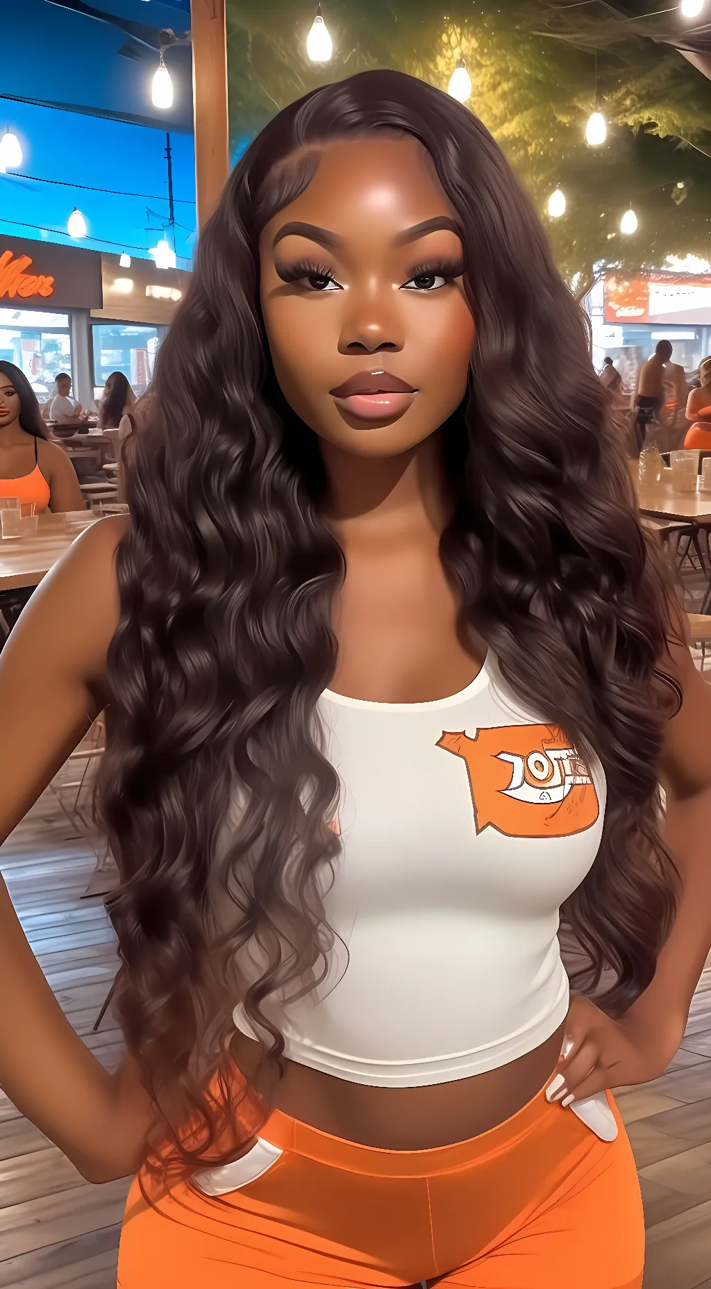 ai character: 🧡Mierra🧡 background