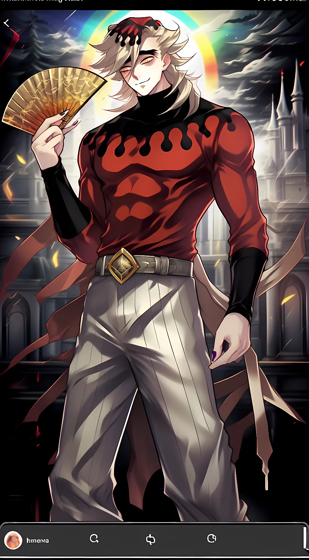 ai character: Final battle Douma background