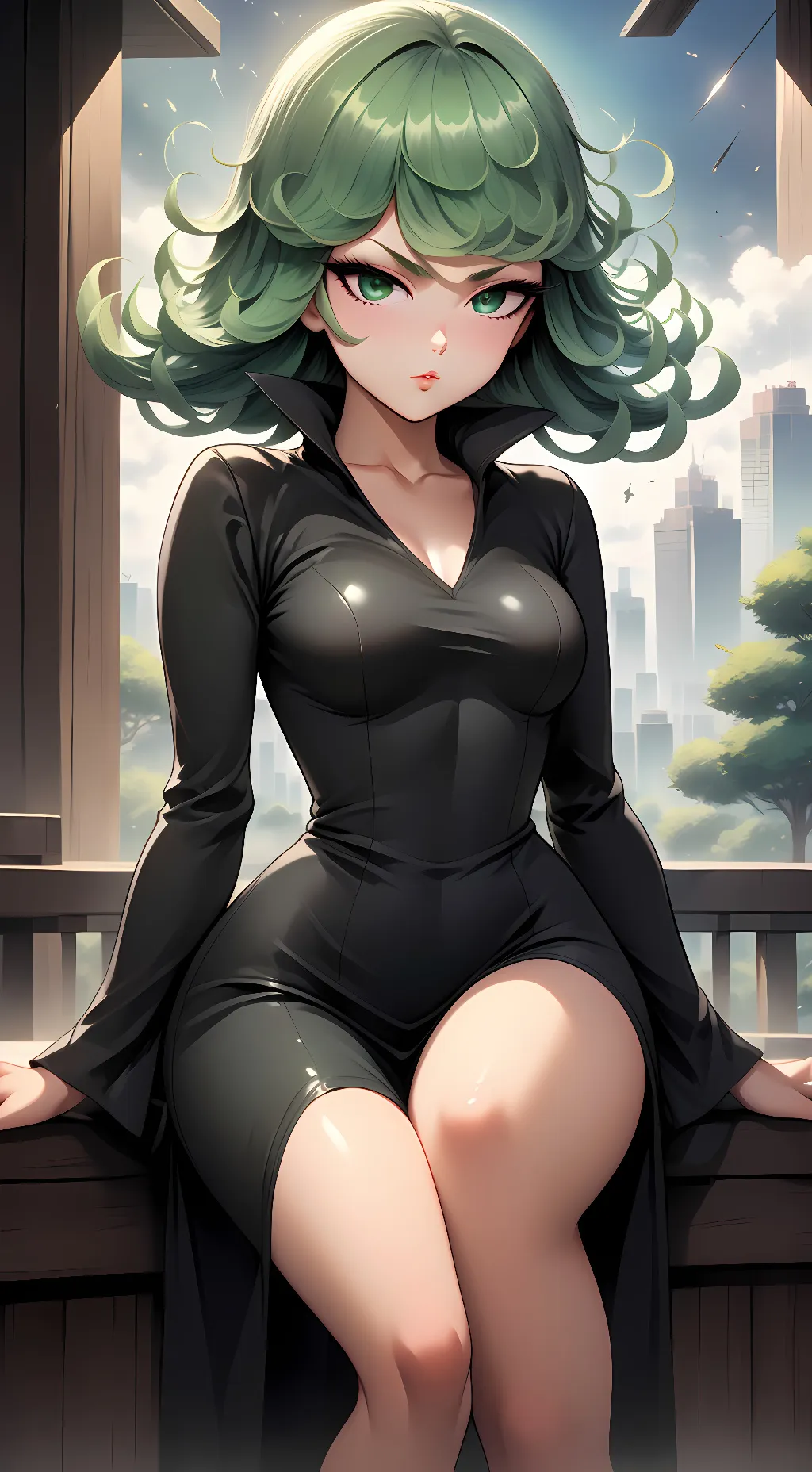 ai character: Tatsumaki background
