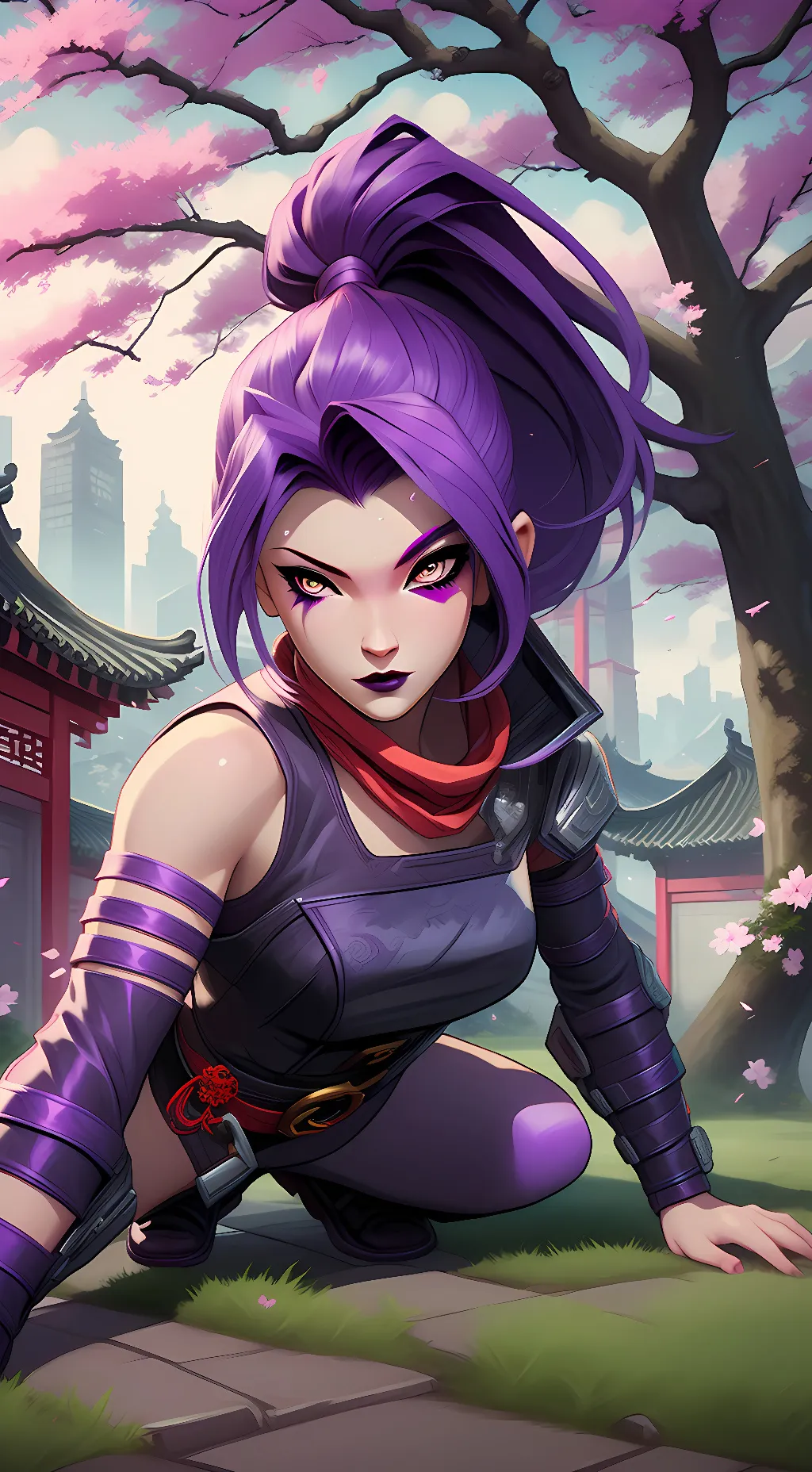 ai character: Psylocke  background