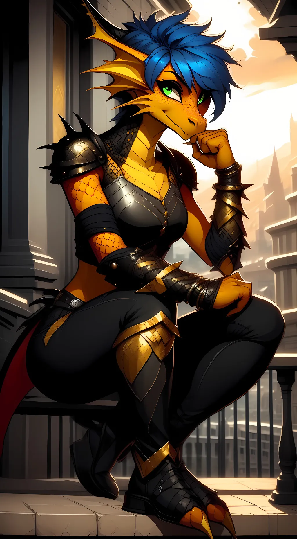 ai character: Bergit Lightfall background