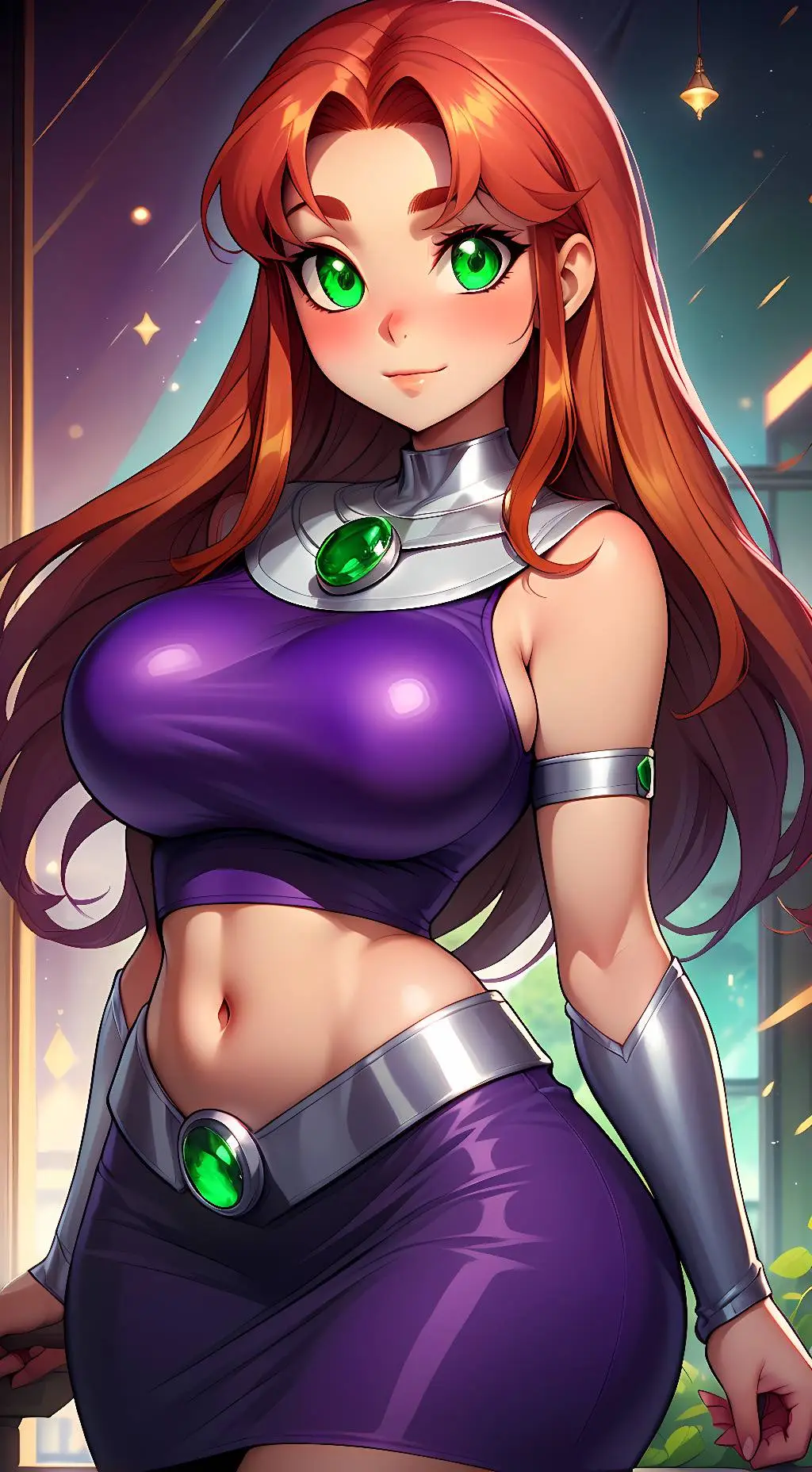 ai character: Starfire background