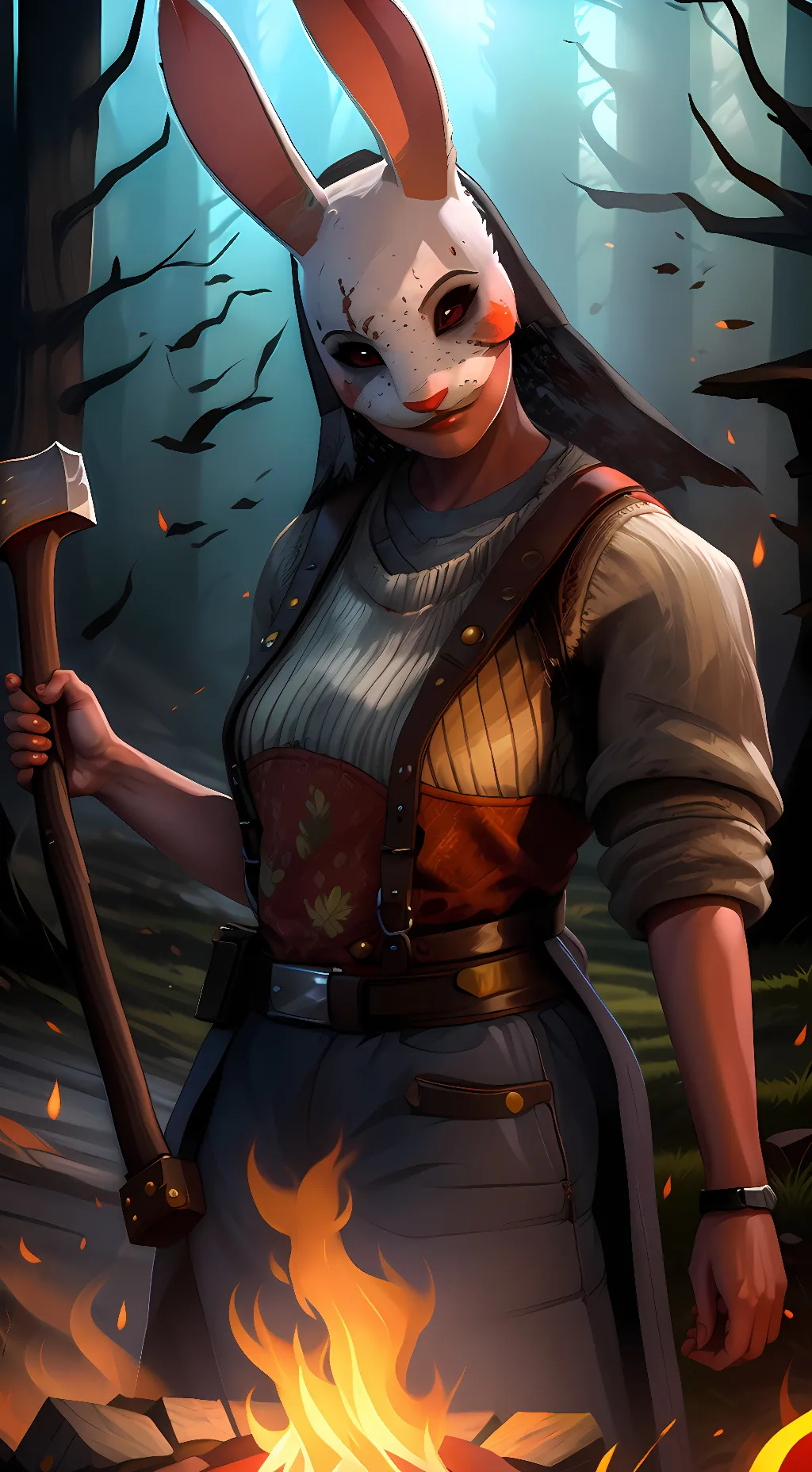 ai character: the Huntress  background