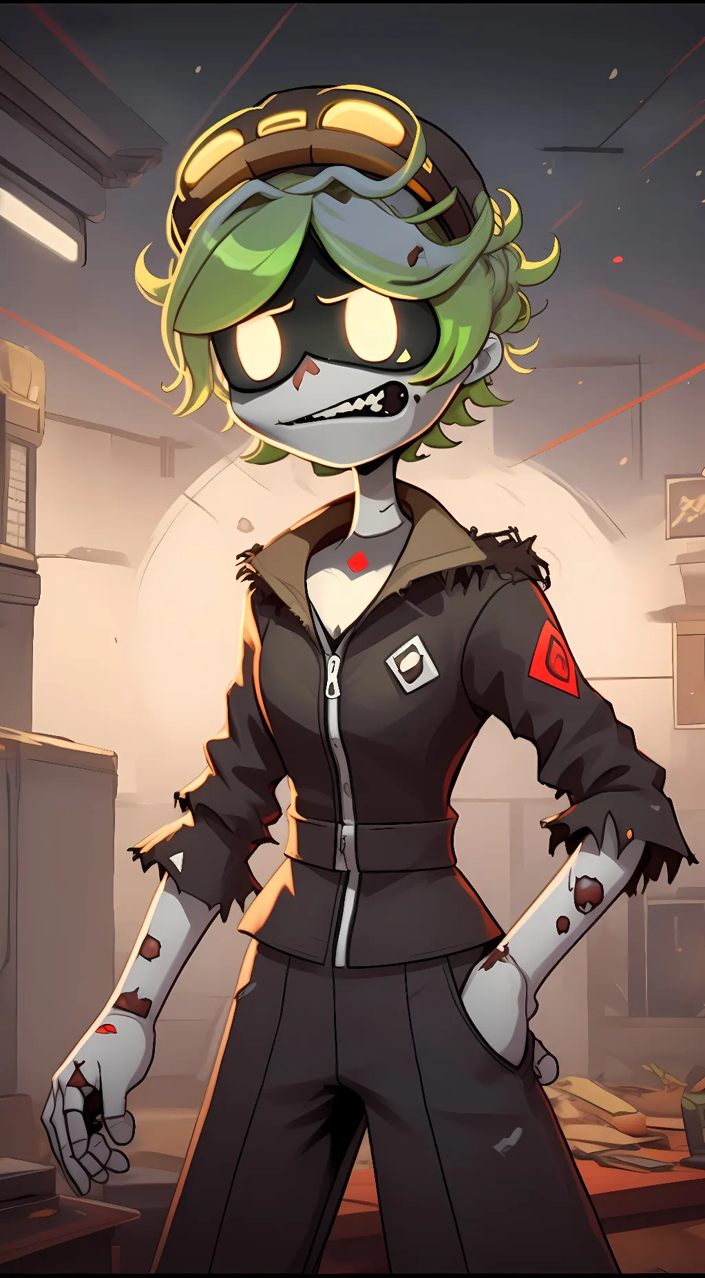 ai character: Zombie background