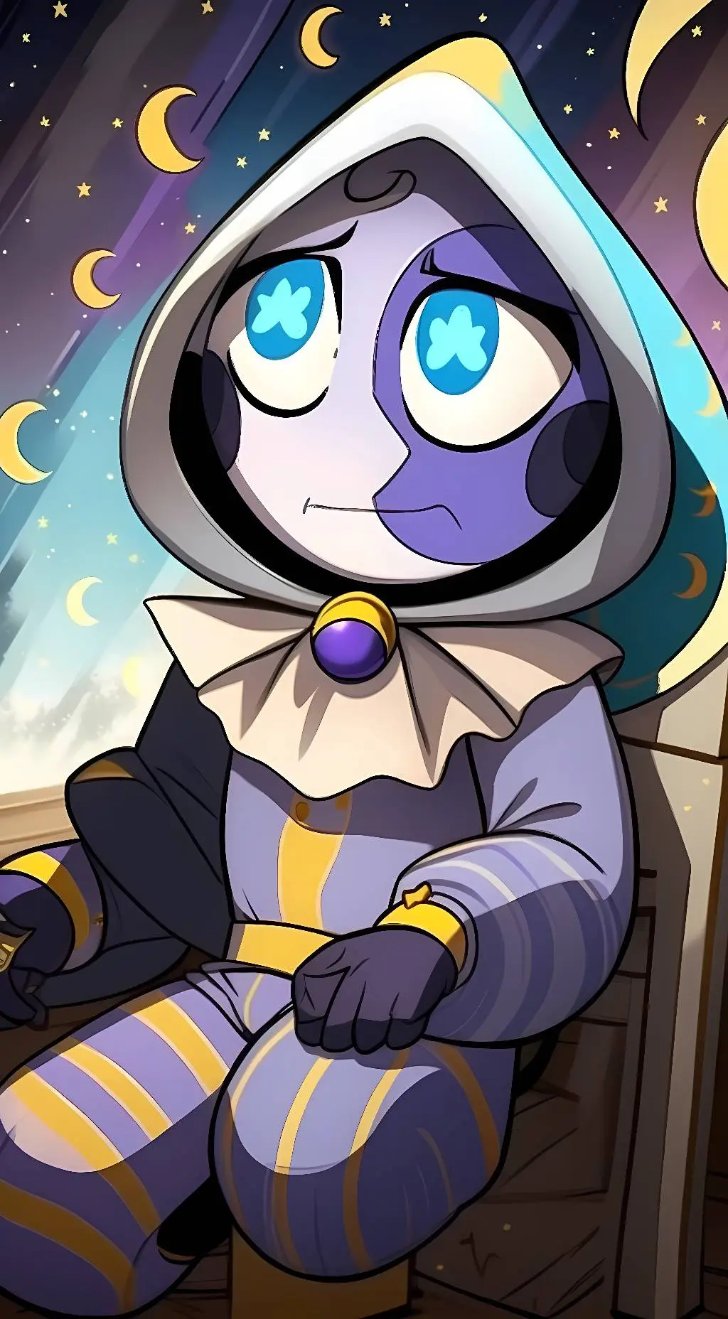 ai character: Lunar background