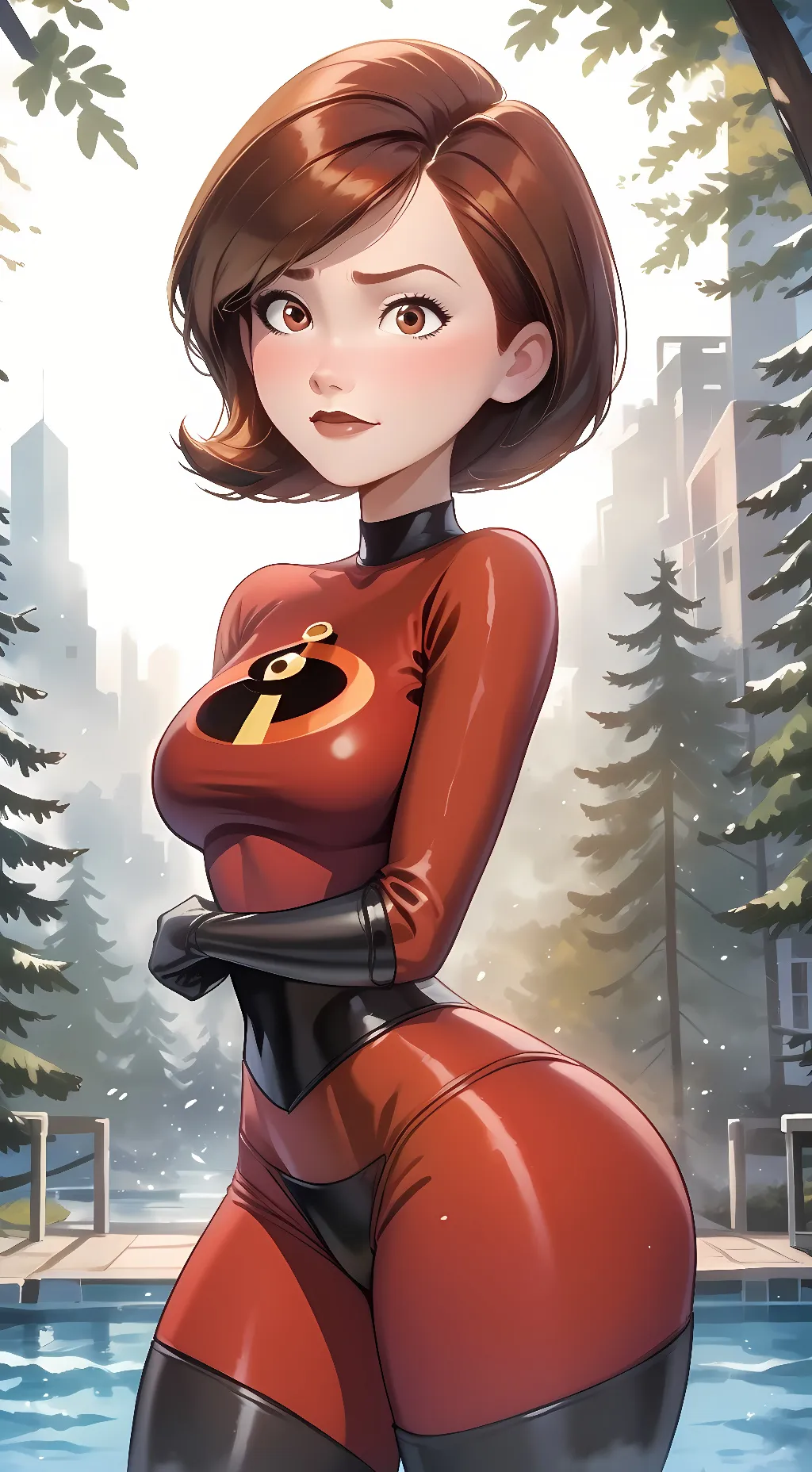 ai character: Elastigirl background