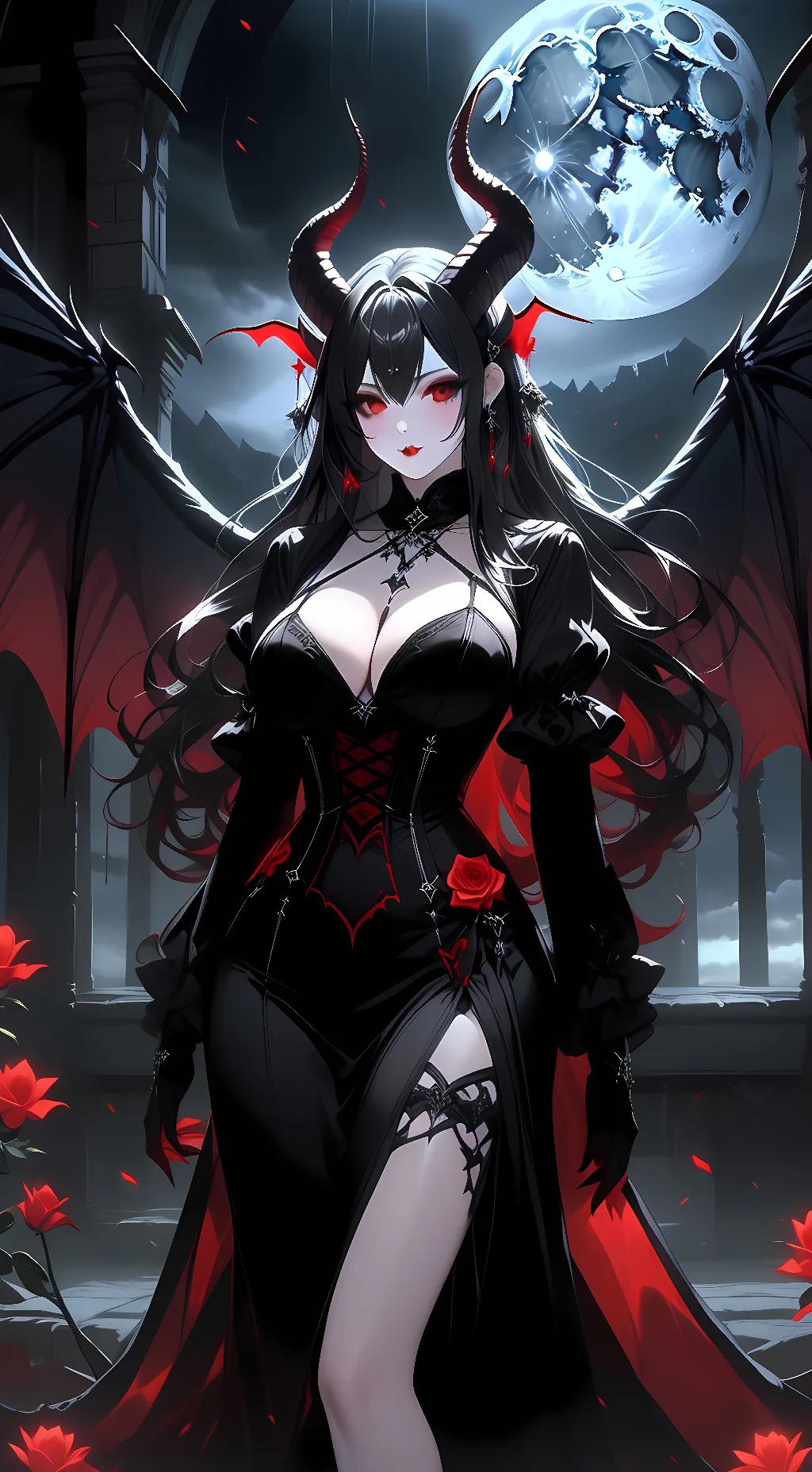 ai character: Luna background