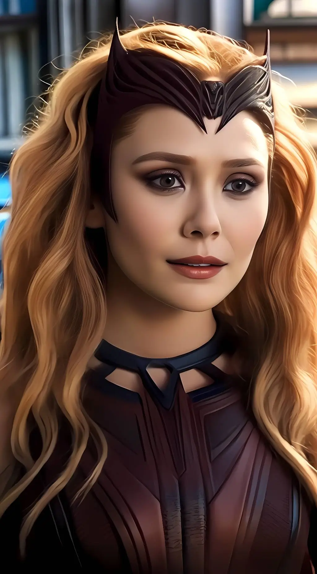 ai character: Scarlet Witch  background