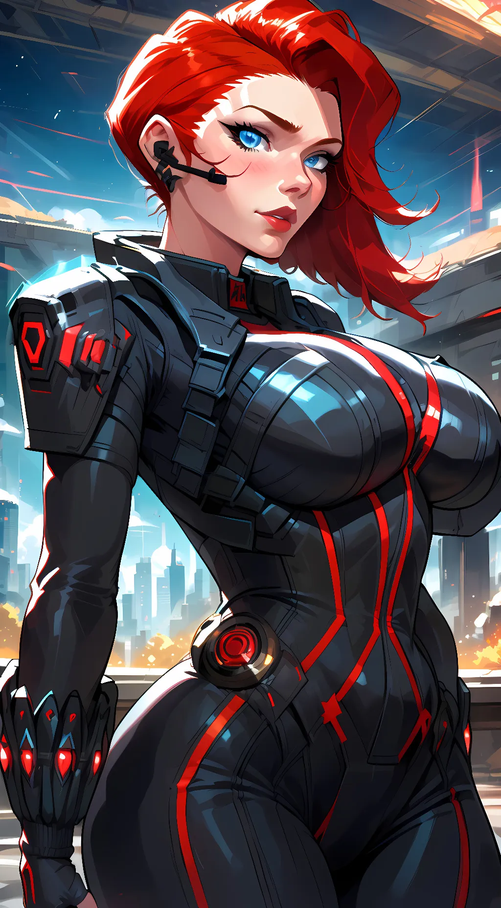 ai character: Black Widow background